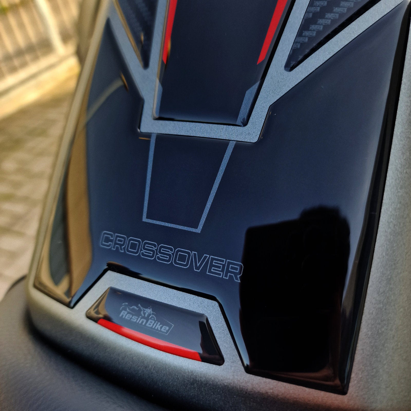 Resin Bike 3D Motorcycle Stickers - Tank Pad | Honda NT1100 2020>2025 -   Pyramid Motorcycle Accessories
