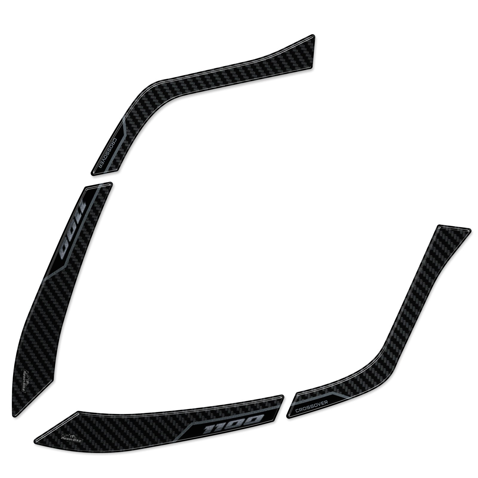 Resin Bike 3D Motorcycle Stickers - Passenger Handles | Honda NT 1100 2020>2024 RB-1000710400007 -   Pyramid Motorcycle Accessories