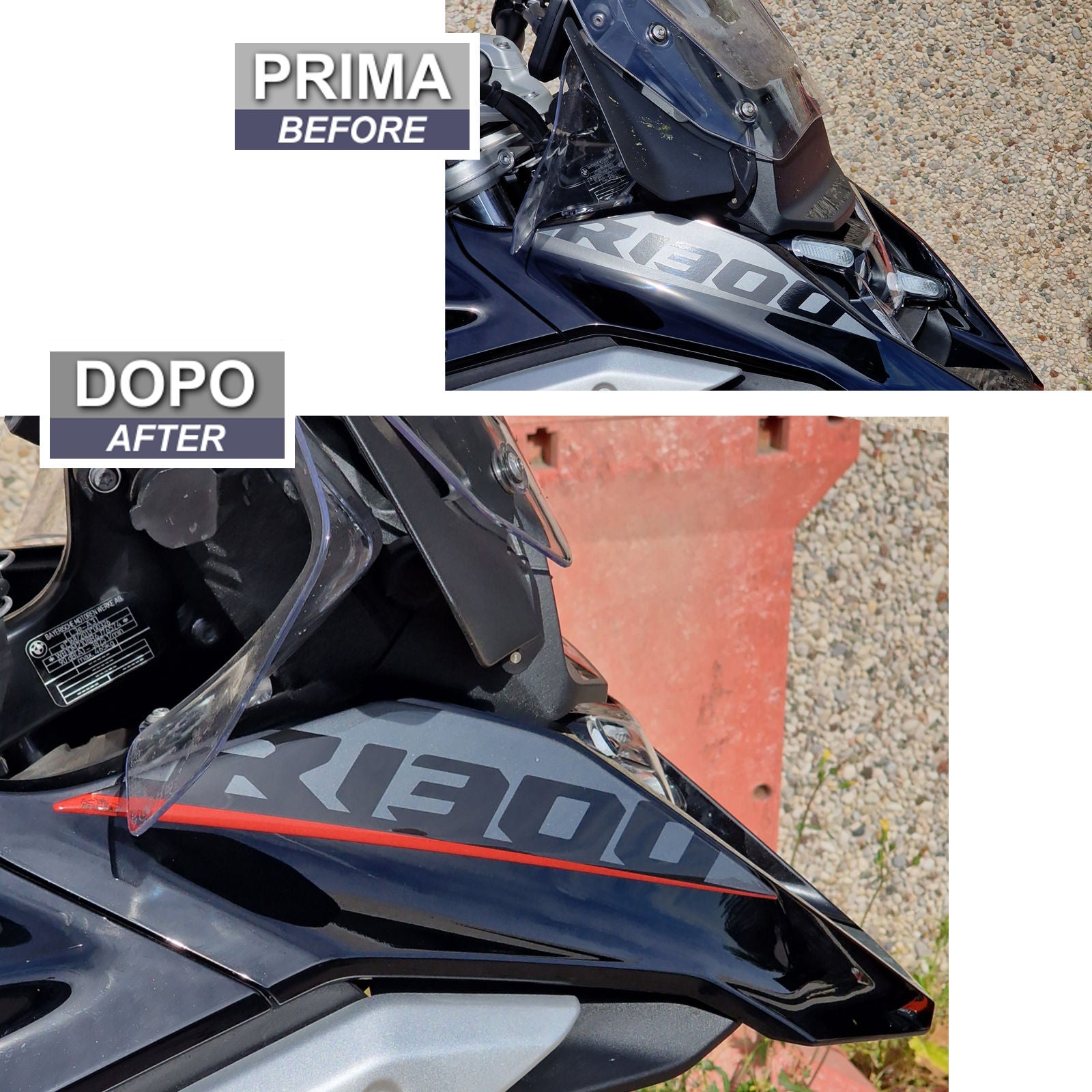 Resin Bike 3D Motorcycle Stickers - Beak | BMW R 1300 GS 2023>2026 RB-1000710900002 -   Pyramid Motorcycle Accessories