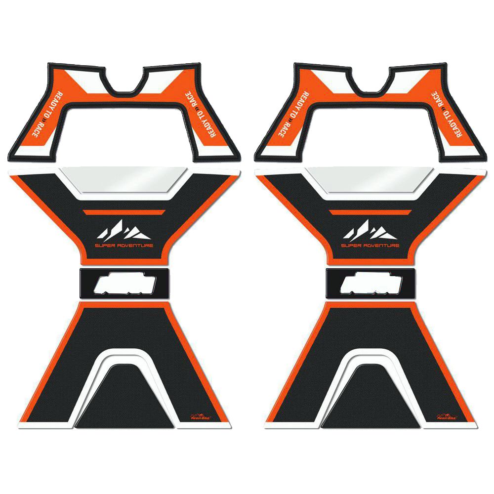 Resin Bike 3D Motorcycle Stickers - Basic Kit | KTM 1290 Super Adventure S 2015>2020 Touring Hard Bags Set -   Pyramid Motorcycle Accessories