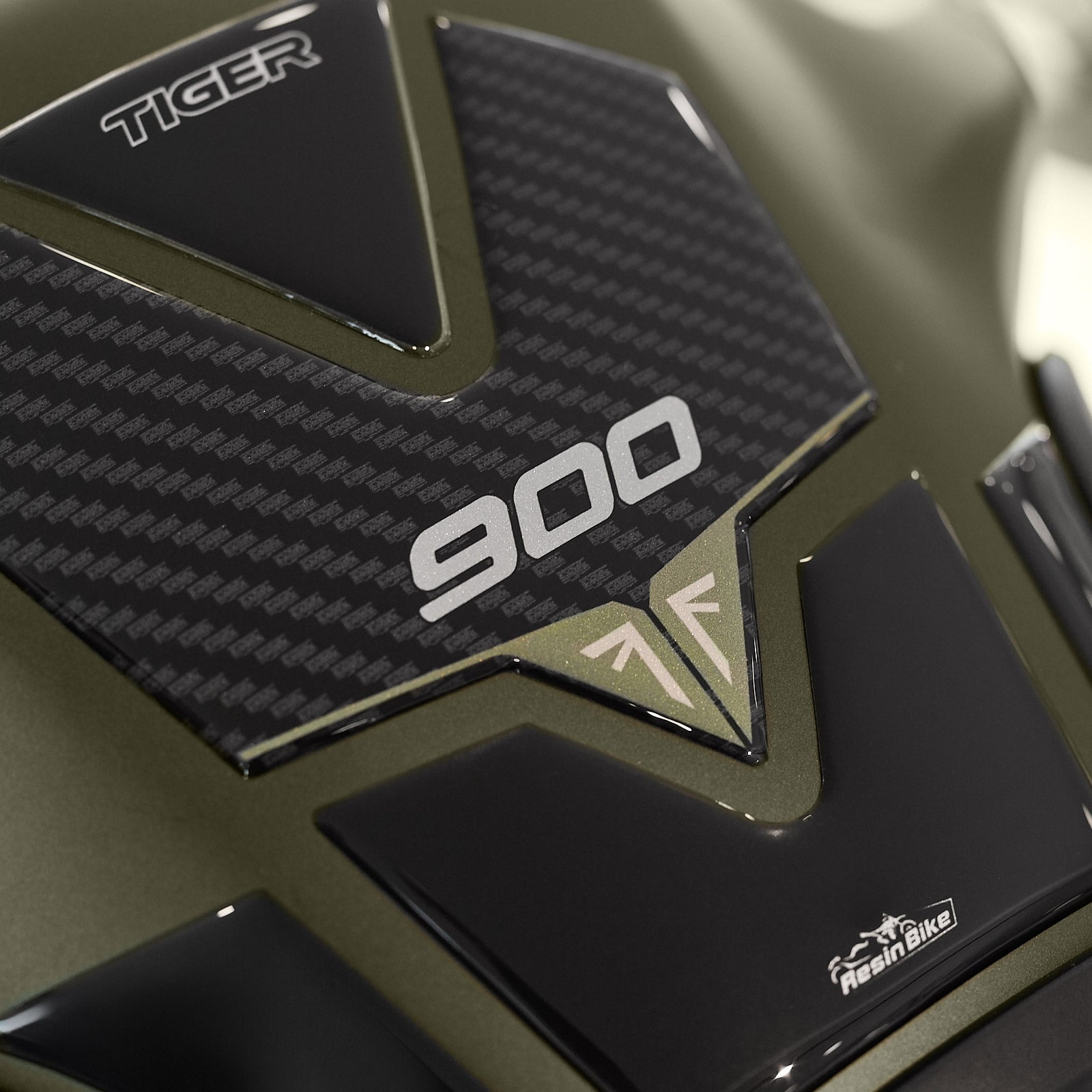 Resin Bike 3D Motorcycle Stickers - Tank Pad | Triumph Tiger 900 Rally Pro 2024>2025 -   Pyramid Motorcycle Accessories