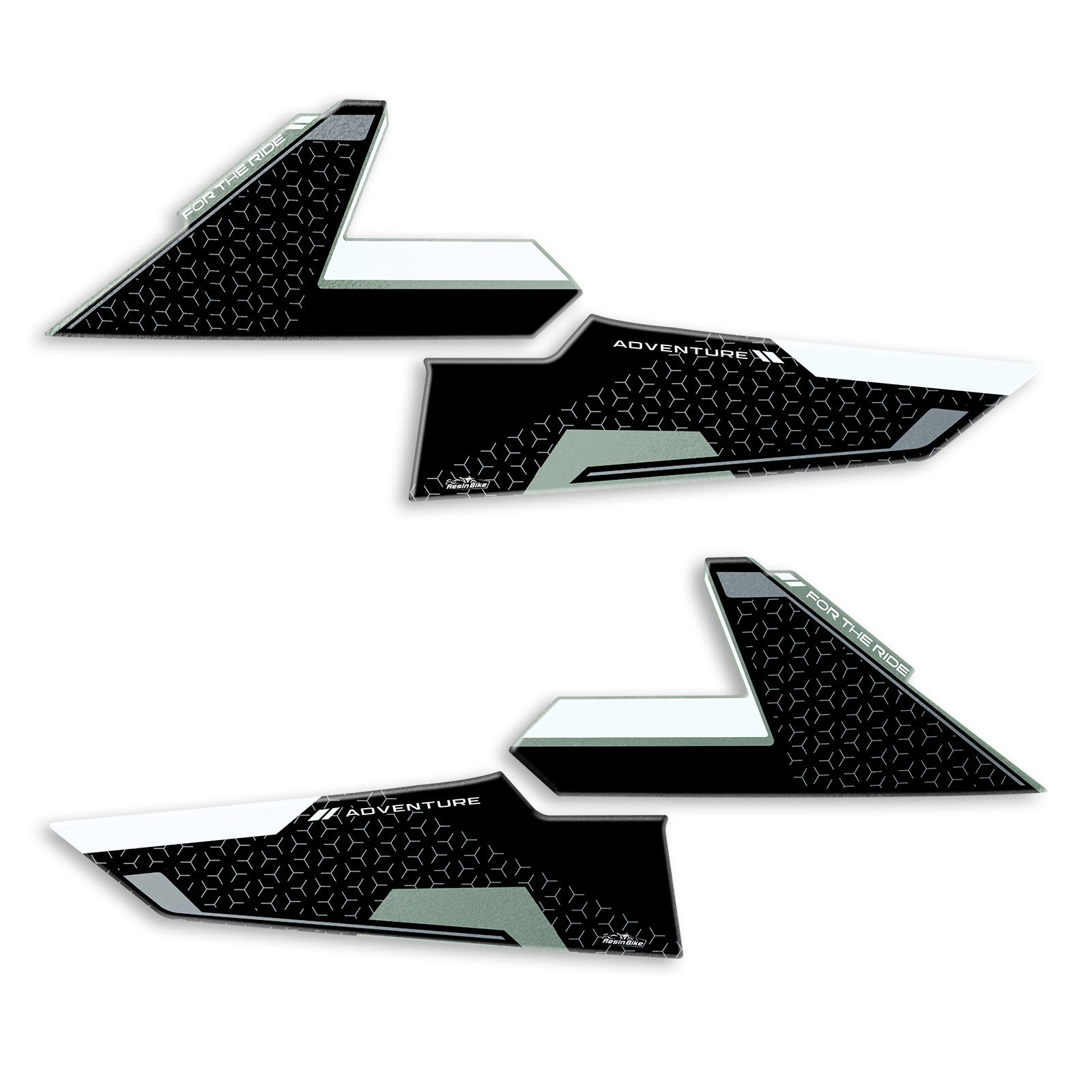 Resin Bike 3D Motorcycle Stickers - Tank Sides | Triumph Tiger 900 Rally Pro 2024>2025 -   Pyramid Motorcycle Accessories