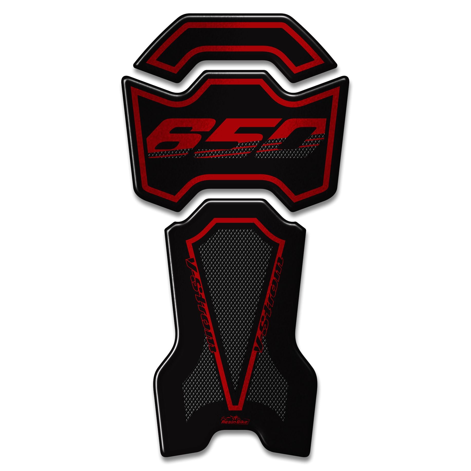 Resin Bike 3D Motorcycle Stickers - Tank Pad | Suzuki V-Strom 650 2017>2023 RB-B94068O2 -   Pyramid Motorcycle Accessories