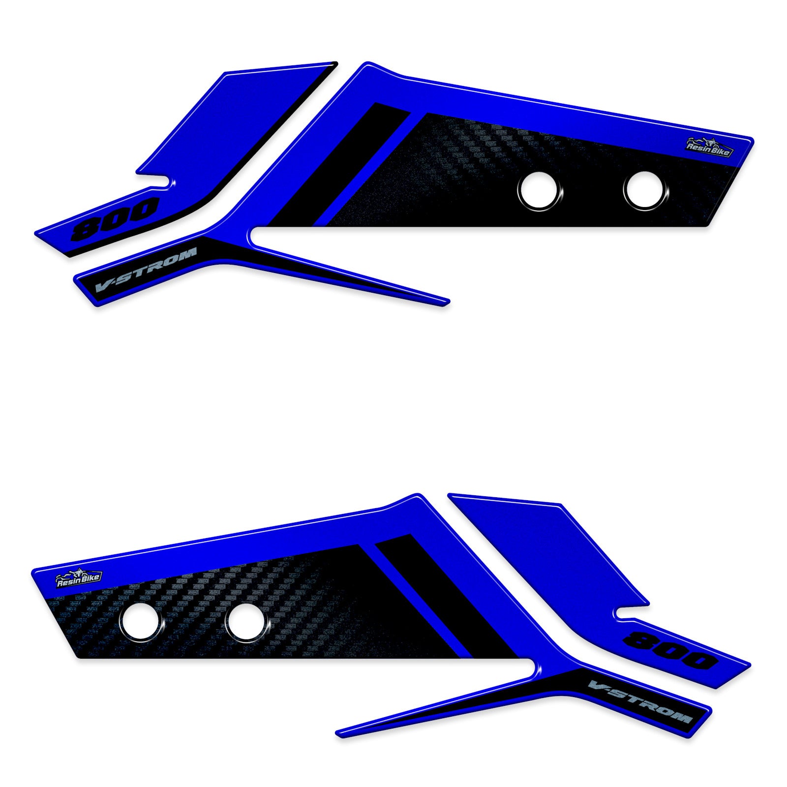 Resin Bike 3D Motorcycle Stickers - Handguards | Suzuki V-Strom 800SE 2023>2024 -   Pyramid Motorcycle Accessories