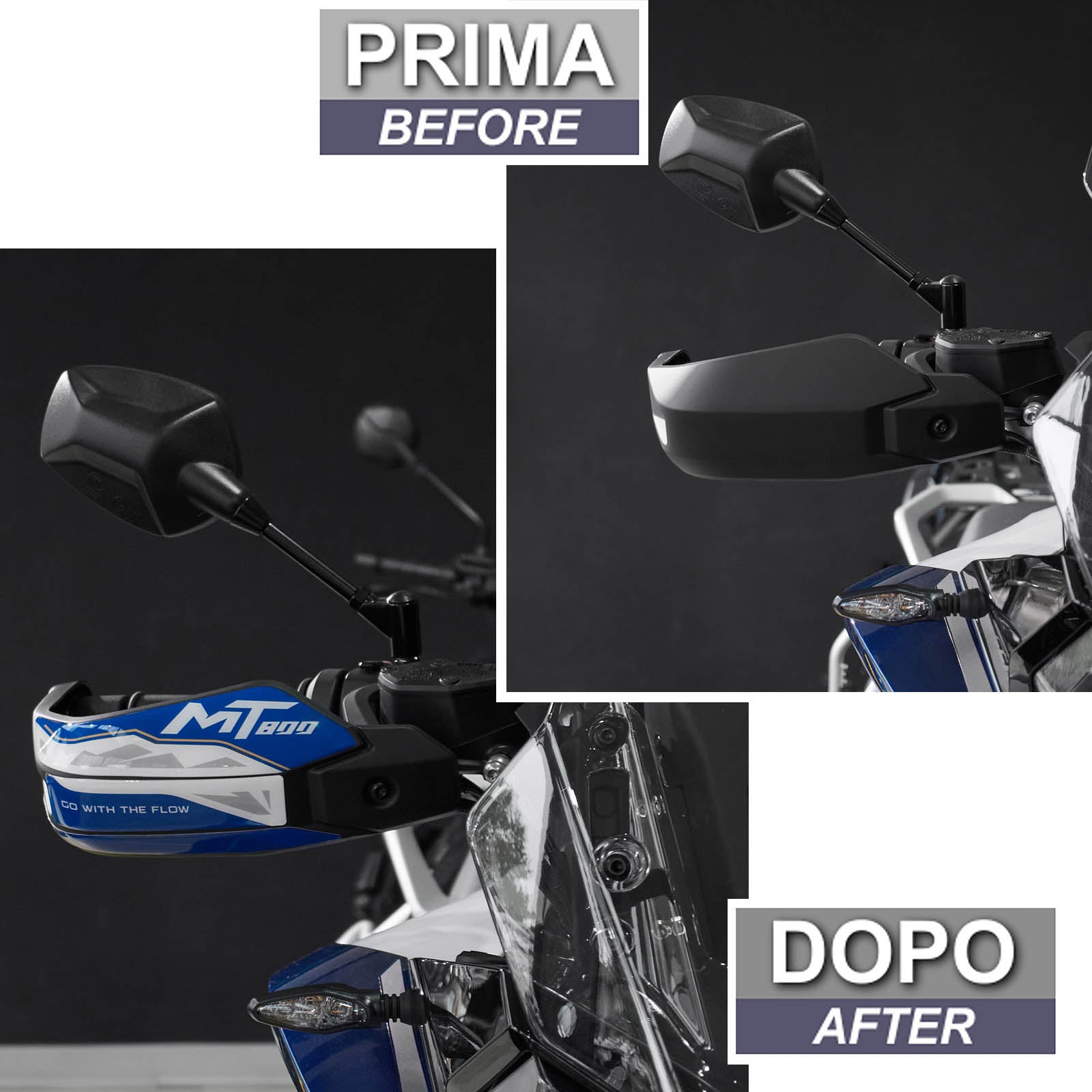 Resin Bike 3D Motorcycle Stickers - Handguards | CFMoto 800MT Explore 2023>2025 -   Pyramid Motorcycle Accessories