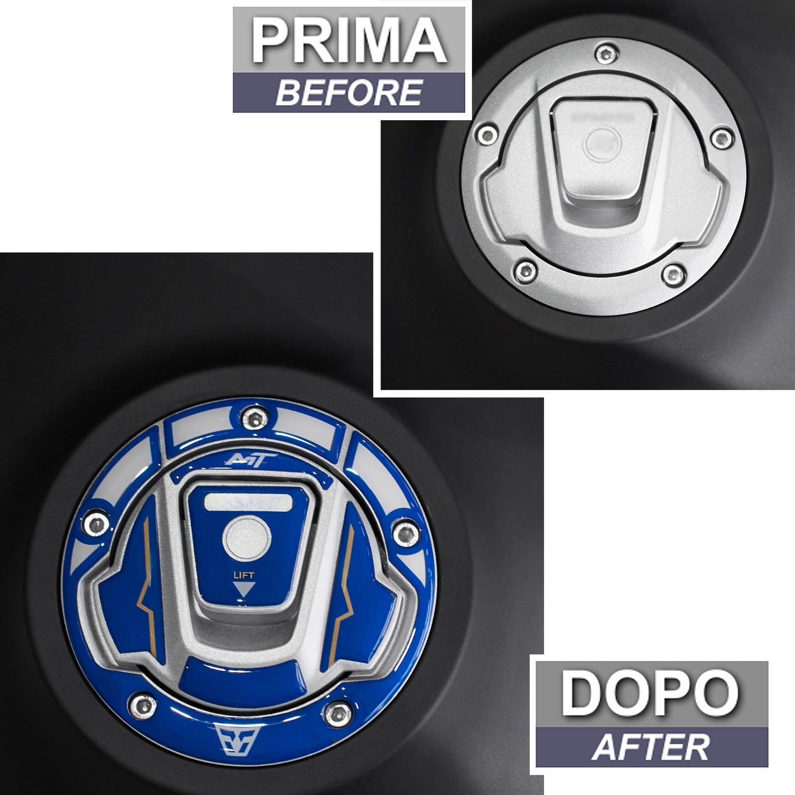 Resin Bike 3D Motorcycle Stickers - Fuel Cap | CFMoto 800MT Explore 2023>2025 -   Pyramid Motorcycle Accessories