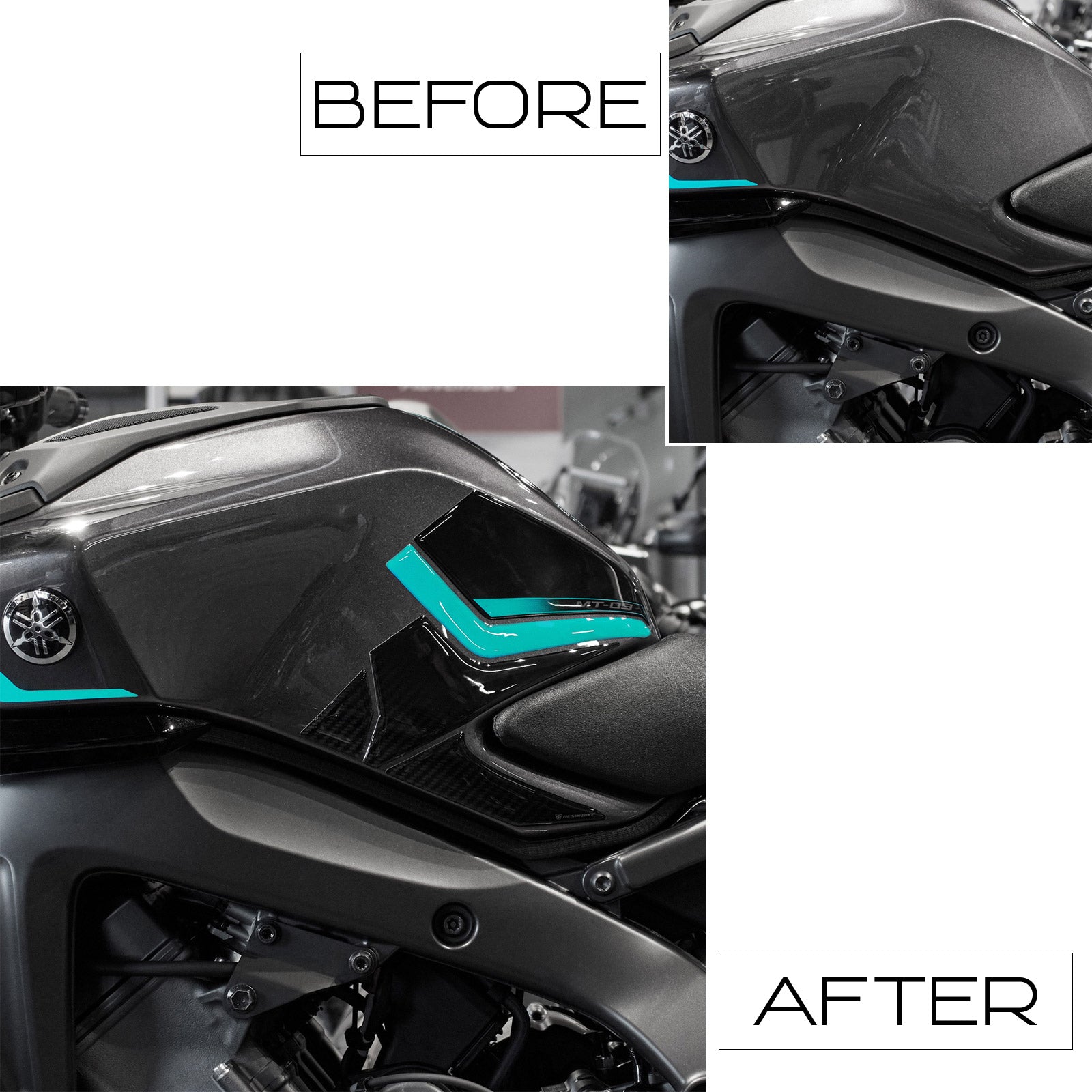 Resin Bike 3D Motorcycle Stickers - Tank Sides | Yamaha MT-09 2024>2025 RB-1000715000004 -   Pyramid Motorcycle Accessories
