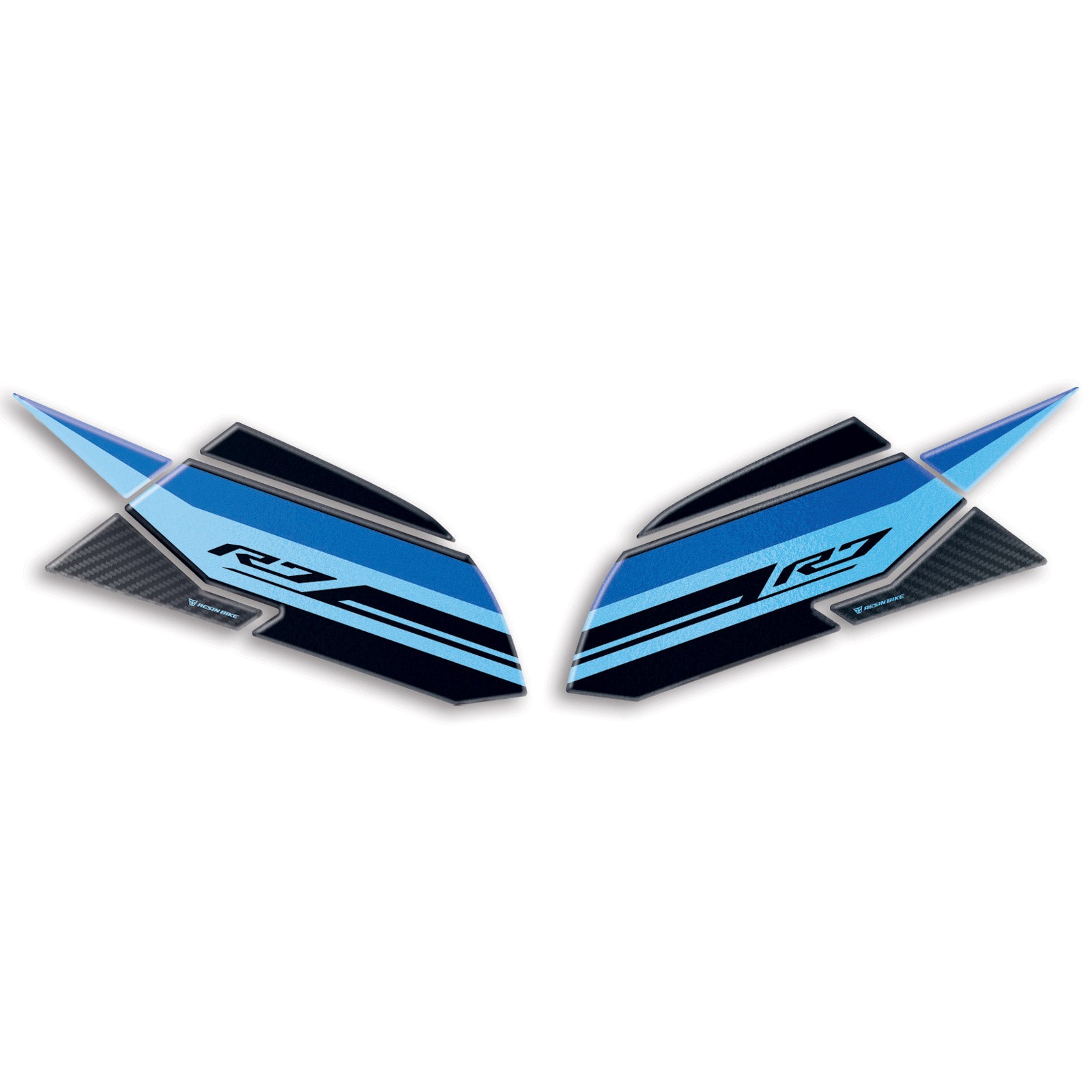 Resin Bike 3D Motorcycle Stickers - Tank Sides | Yamaha YZF-R7 2021>2025 RB-1000715800000 -   Pyramid Motorcycle Accessories