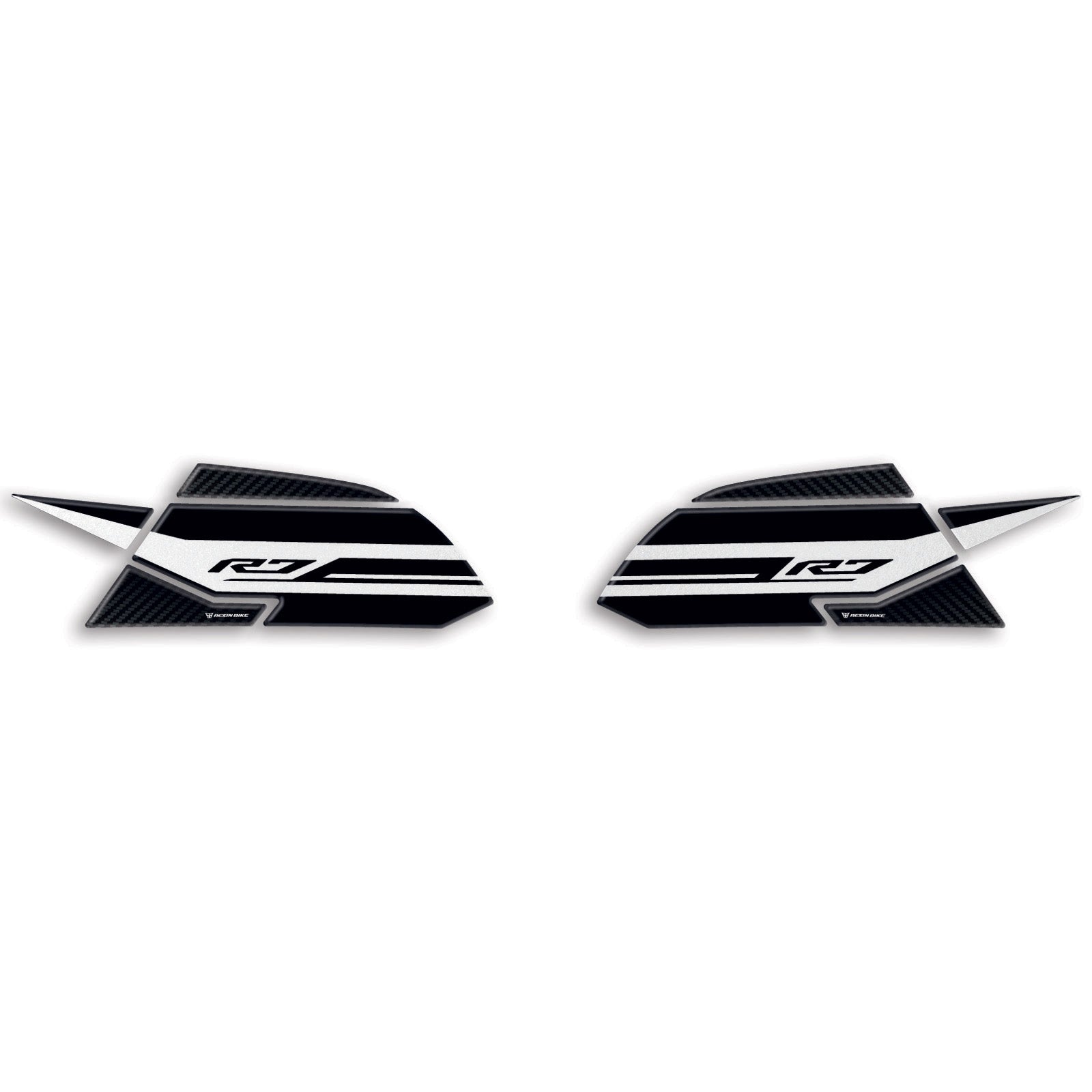 Resin Bike 3D Motorcycle Stickers - Tank Sides | Yamaha YZF-R7 2021>2025 RB-1000716600005 -   Pyramid Motorcycle Accessories