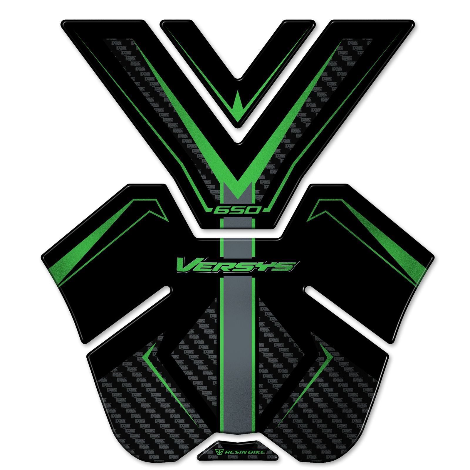Resin Bike 3D Motorcycle Stickers - Tank Pad | Kawasaki Versys 650 2022>2026 RB-1000717300003 -   Pyramid Motorcycle Accessories