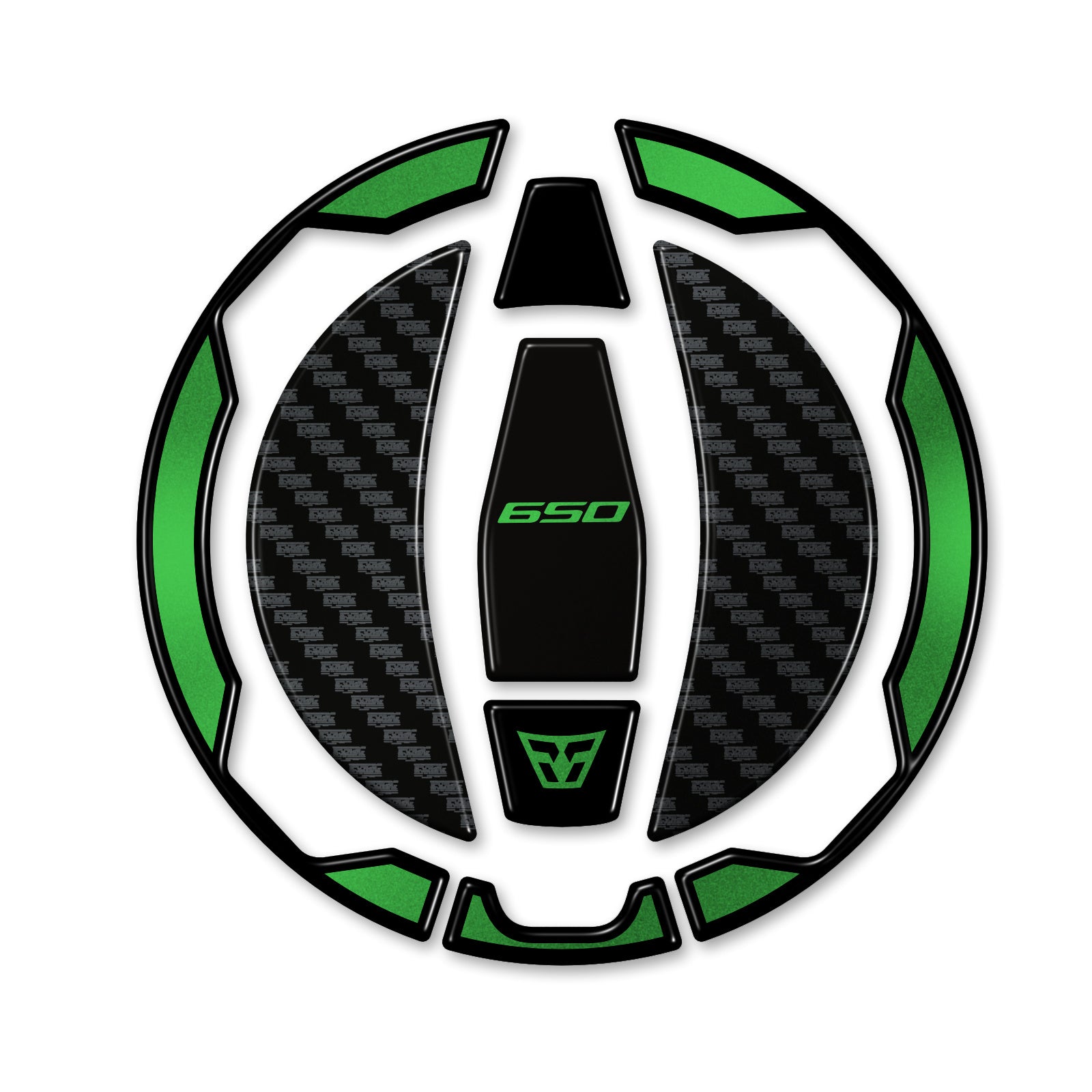 Resin Bike 3D Motorcycle Stickers - Fuel Cap | Kawasaki Versys 650 2022>2026 RB-1000717500007 -   Pyramid Motorcycle Accessories