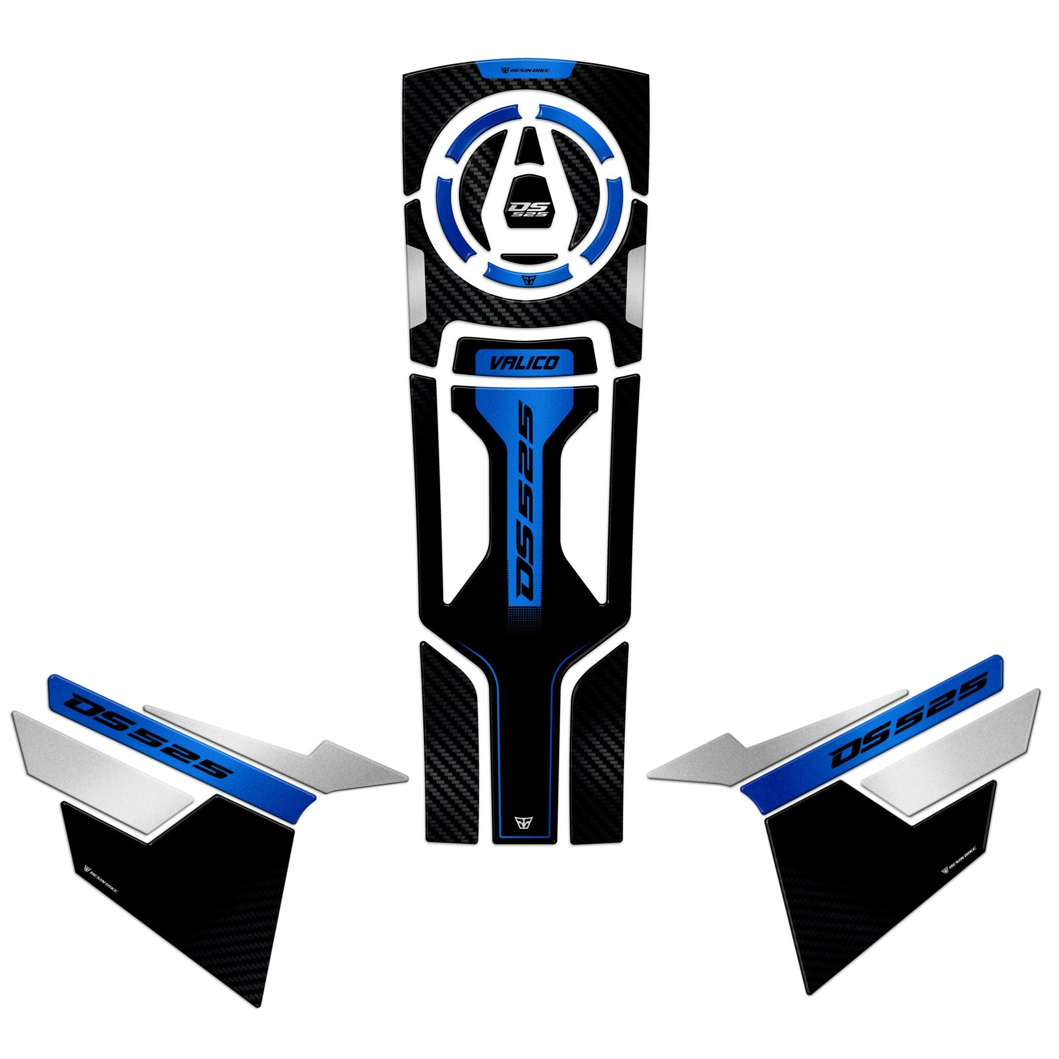 Resin Bike 3D Motorcycle Stickers - Basic Kit | Voge DS525X 2023>2025 RB-1000720200000 -   Pyramid Motorcycle Accessories