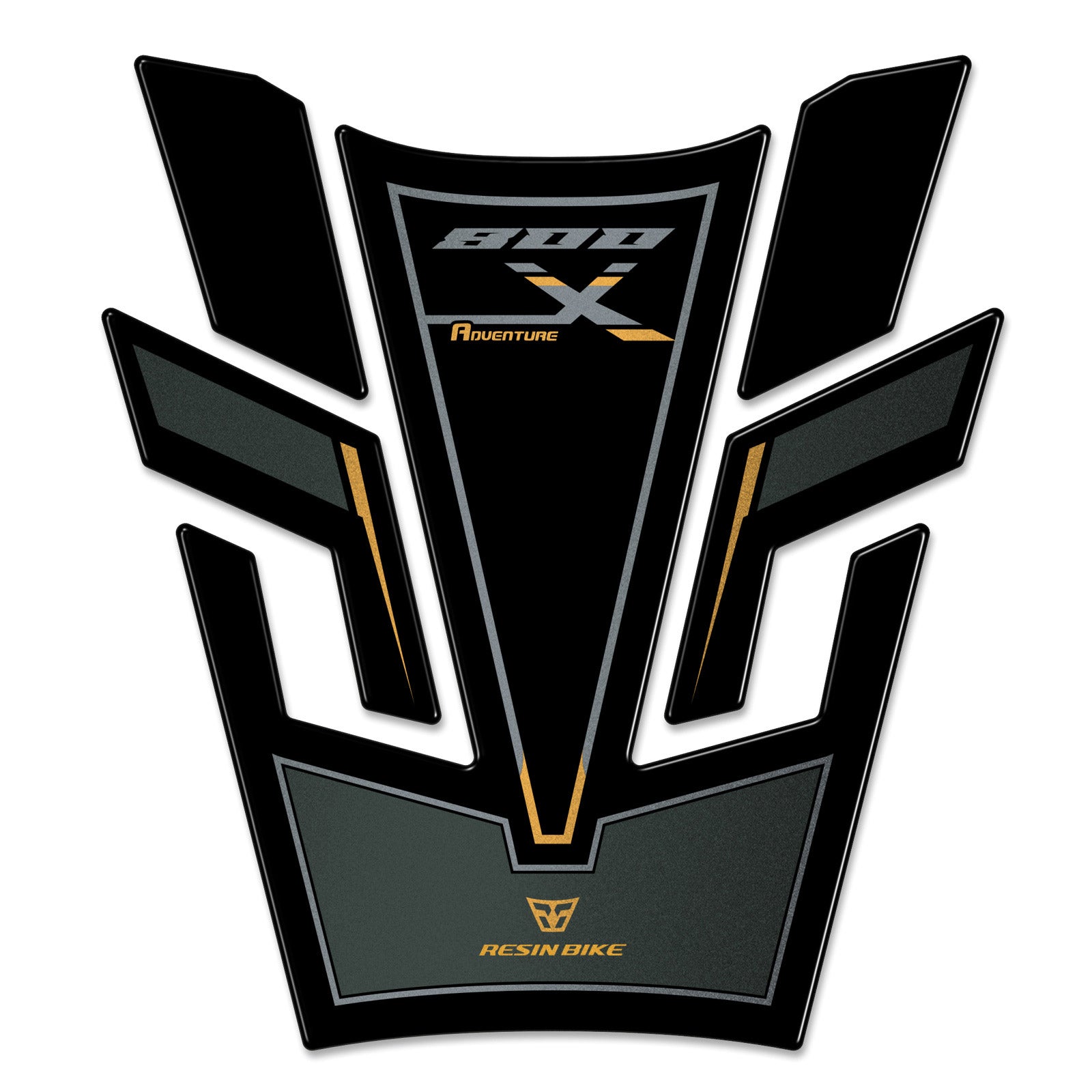 Resin Bike 3D Motorcycle Stickers - Tank Pad | Kove 800X 2024>2026 RB-1000720400004 -   Pyramid Motorcycle Accessories