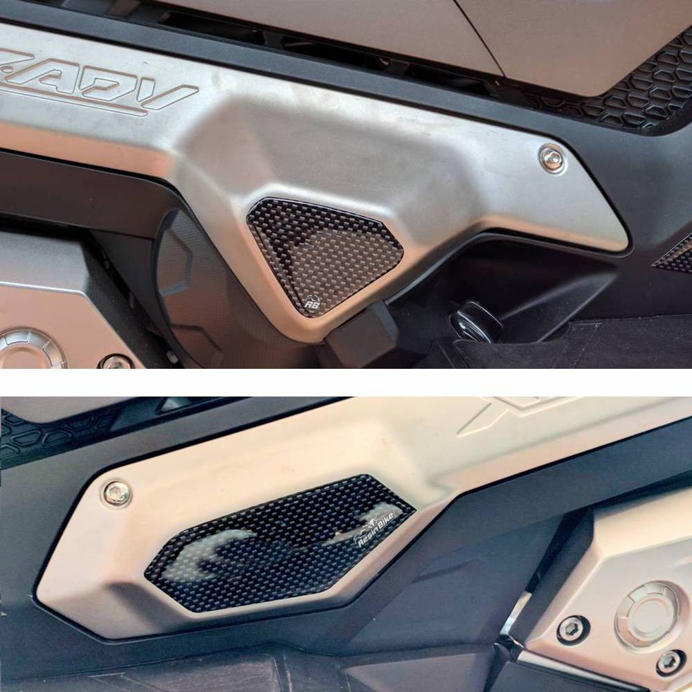 Resin Bike 3D Motorcycle Stickers - Heel Pads | Honda X-Adv 2017>2020 RB-IF_68AB2043 -   Pyramid Motorcycle Accessories