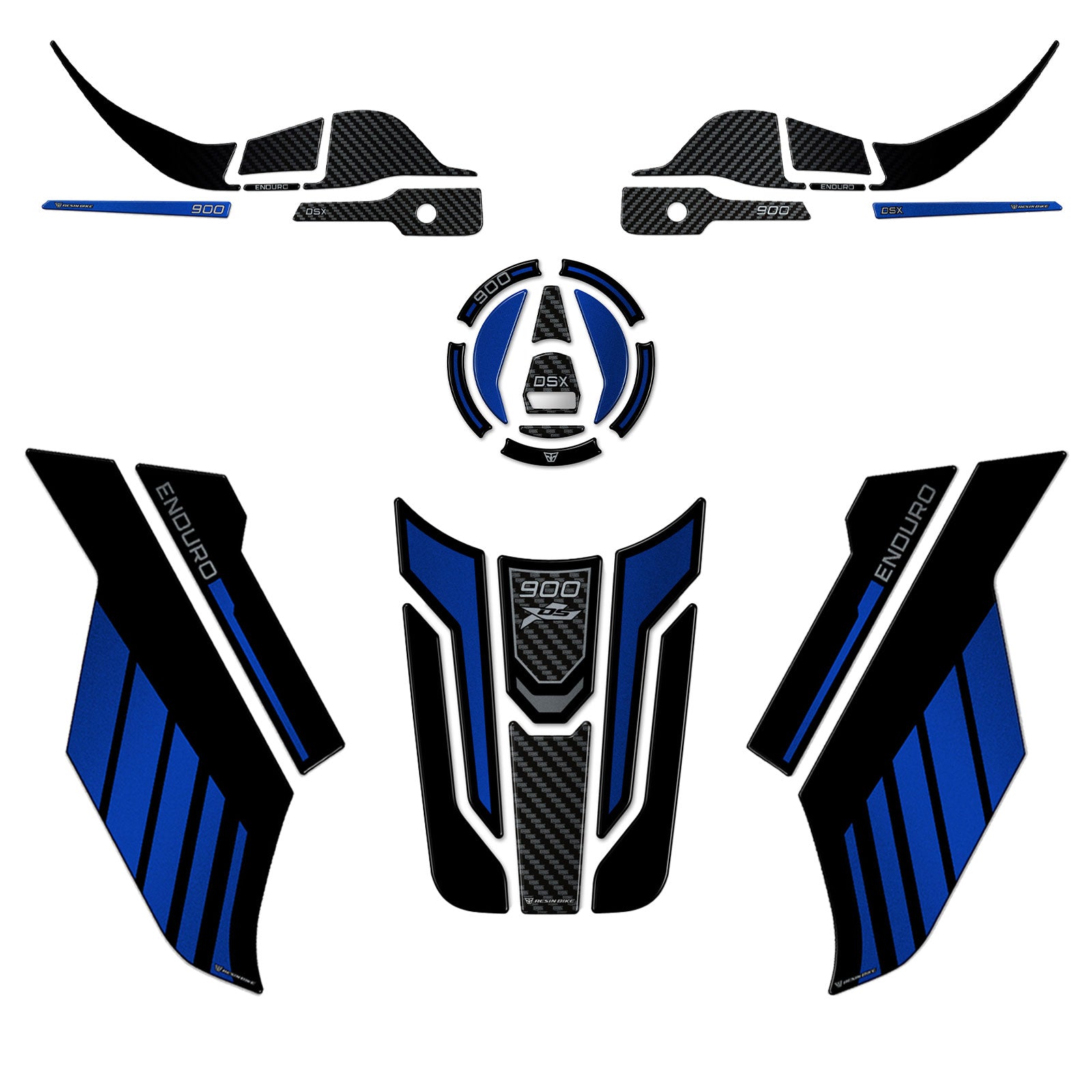 Resin Bike 3D Motorcycle Stickers - Full Kit | Voge DS900X 2023>2025 -   Pyramid Motorcycle Accessories