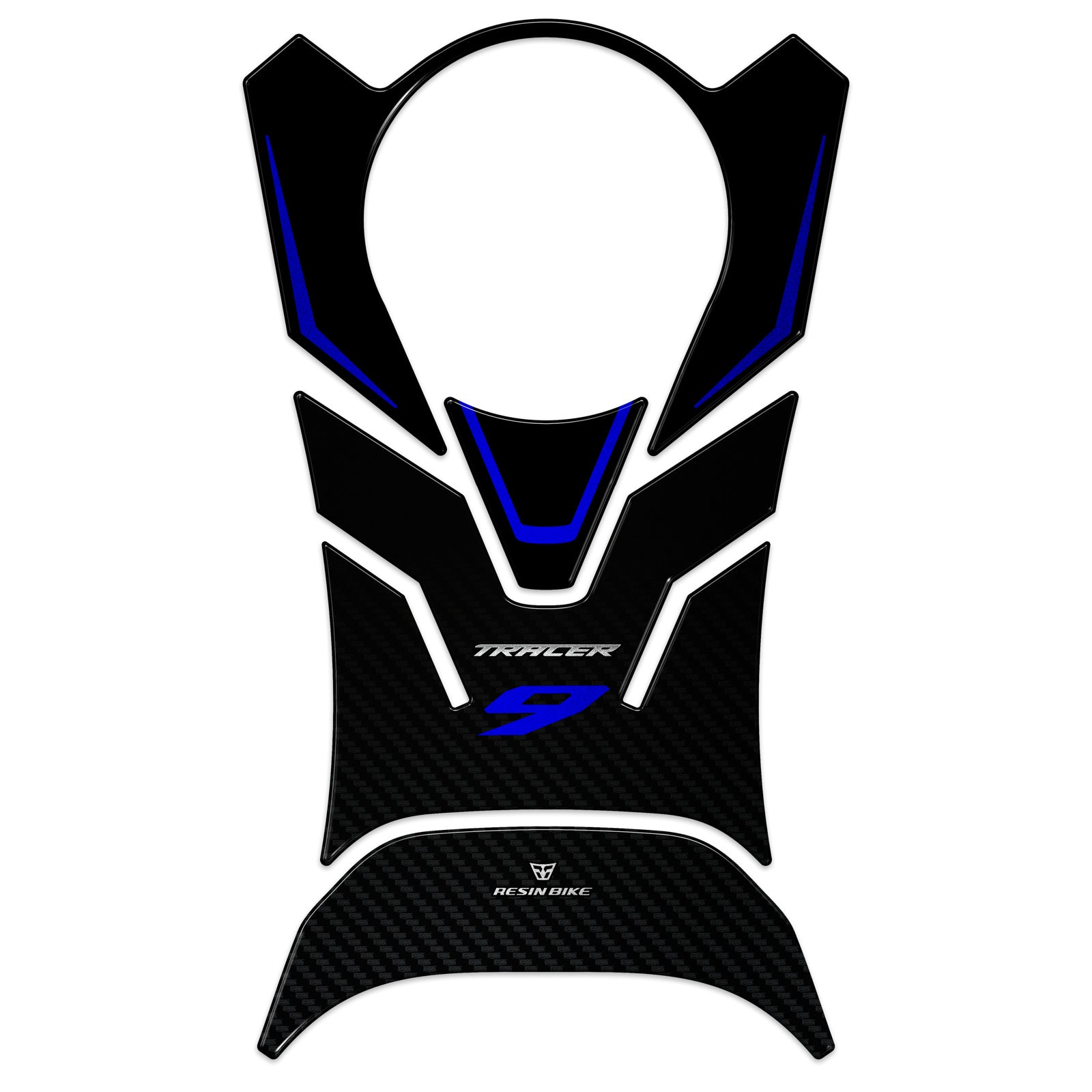 Resin Bike 3D Motorcycle Stickers - Tank Pad | Yamaha Tracer 9 2021>2024 -   Pyramid Motorcycle Accessories