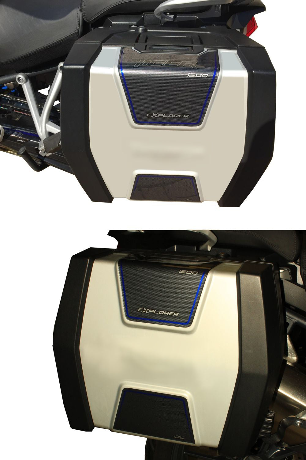 Resin Bike 3D Motorcycle Stickers - Panniers | Triumph Tiger 1200 RB-BA977672 -   Pyramid Motorcycle Accessories