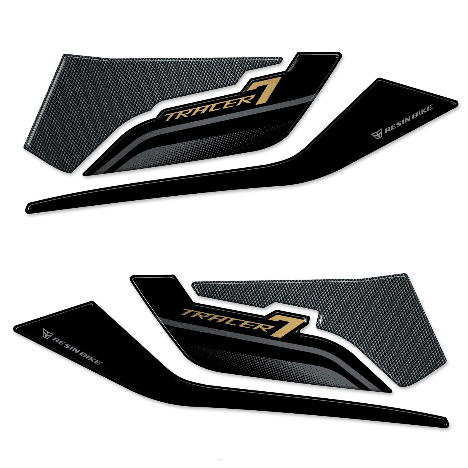 Resin Bike 3D Motorcycle Stickers - Handguards | Yamaha Tracer 7 / 7GT 2021>2024 -   Pyramid Motorcycle Accessories