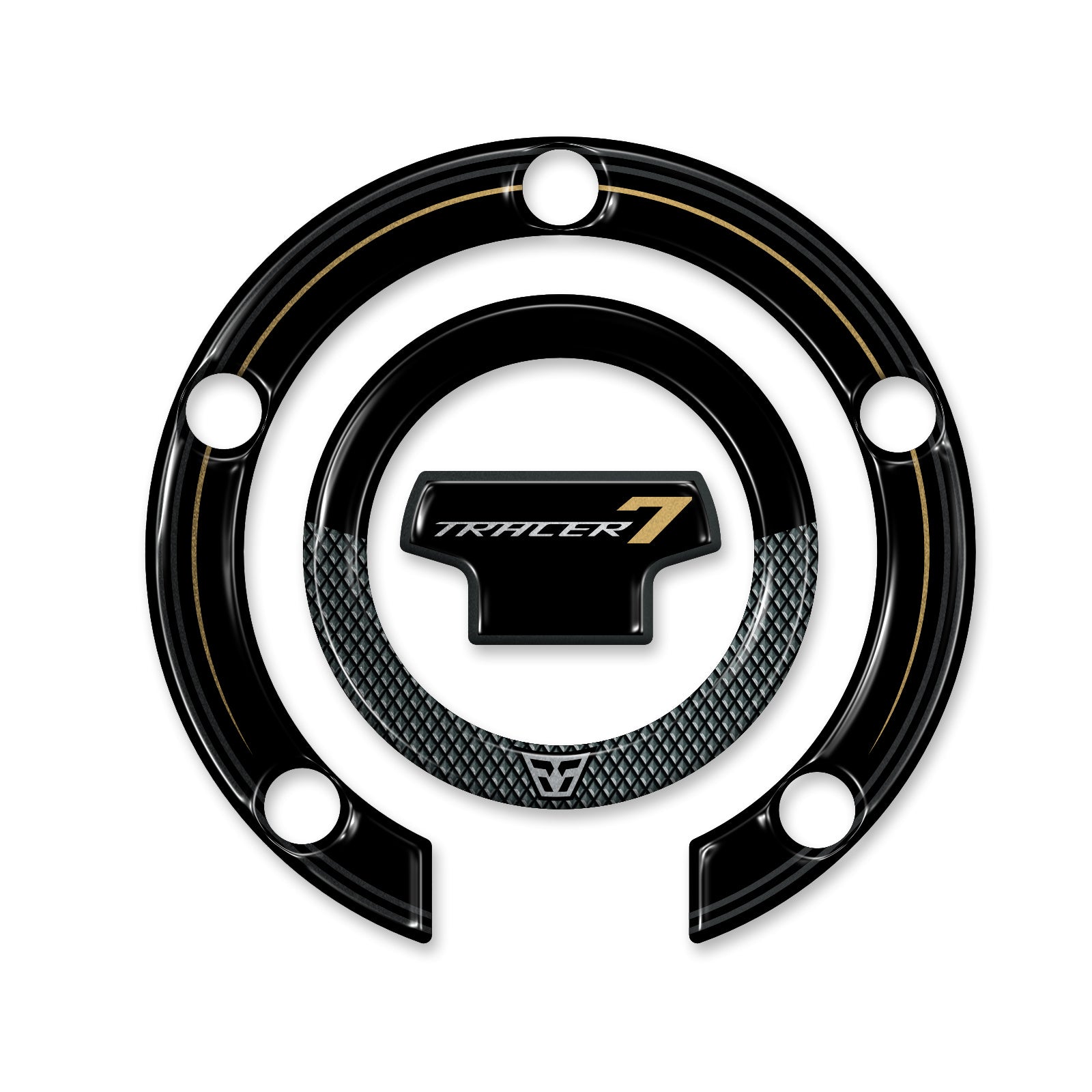 Resin Bike 3D Motorcycle Stickers - Fuel Cap | Yamaha Tracer 7 / 7GT 2025>2026 -   Pyramid Motorcycle Accessories