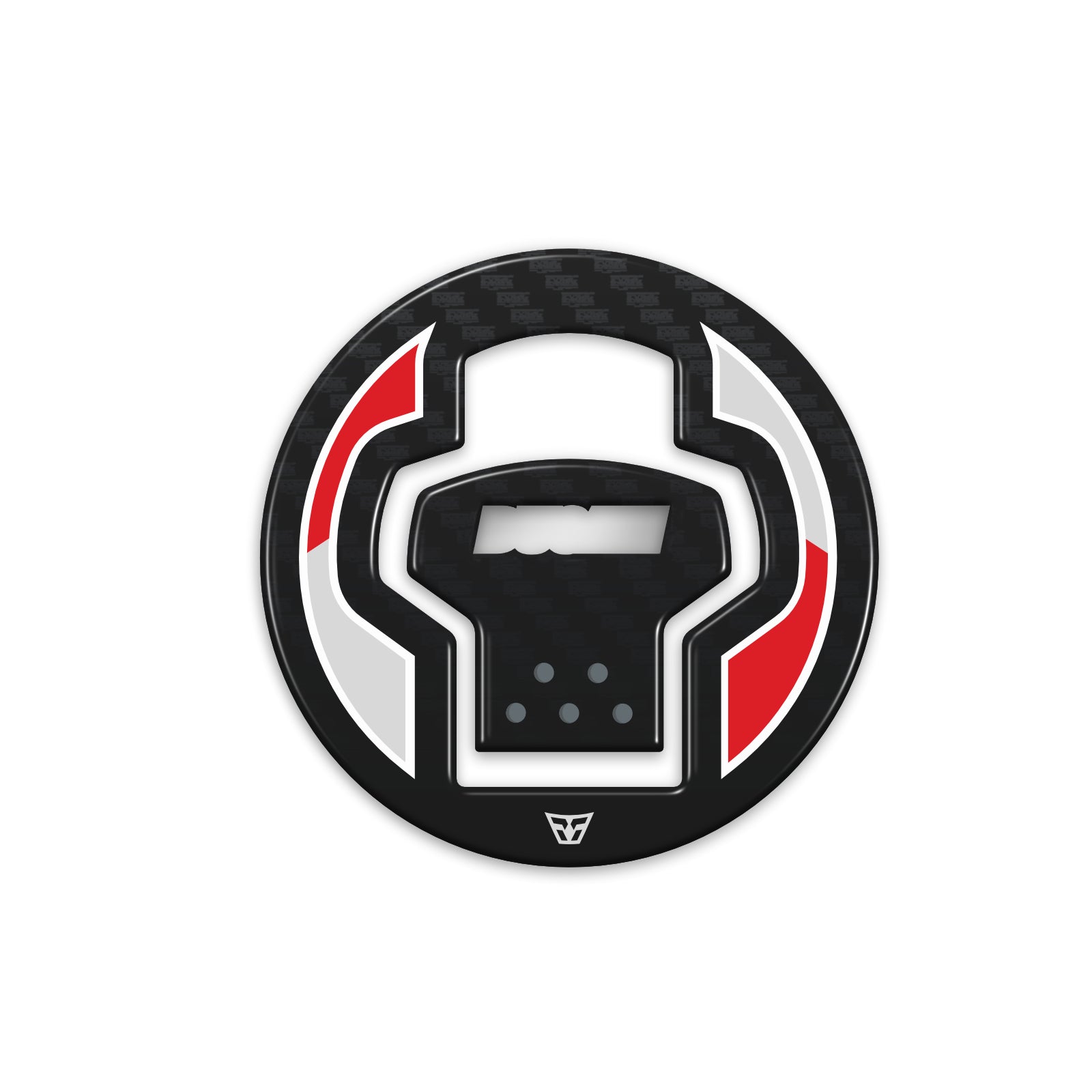 Resin Bike 3D Motorcycle Stickers - Fuel Cap | Ducati Hypermotard 698 Mono 2024>2026 -   Pyramid Motorcycle Accessories