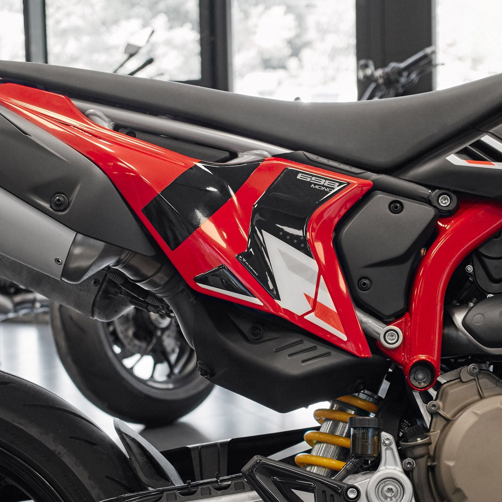 Resin Bike 3D Motorcycle Stickers - Side Panels | Ducati Hypermotard 698 Mono 2024>2026 -   Pyramid Motorcycle Accessories