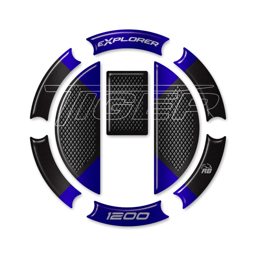 Resin Bike 3D Motorcycle Stickers - Fuel Cap | Triumph Tiger 1200 2011>2015 -   Pyramid Motorcycle Accessories