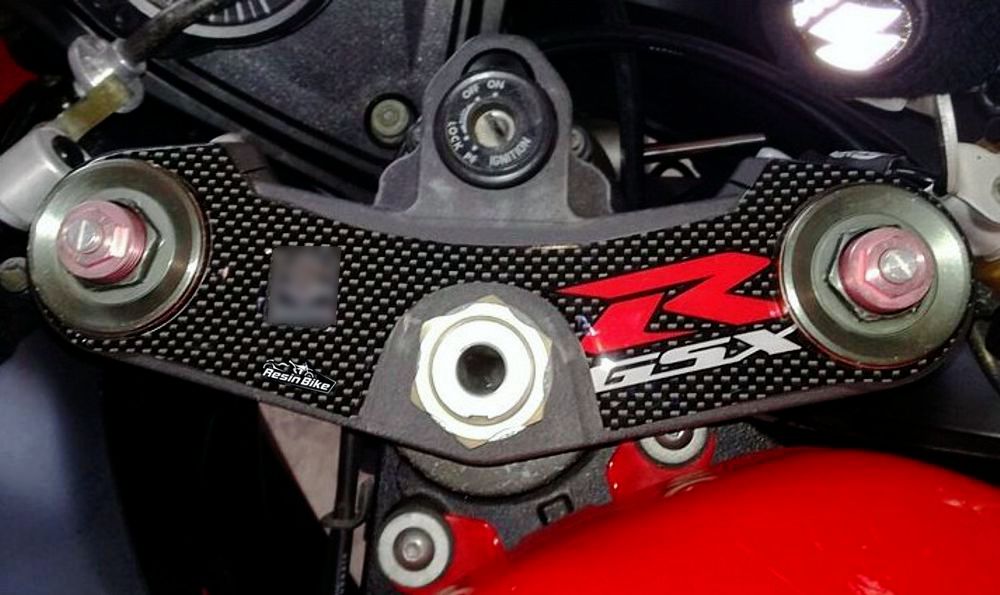 Resin Bike 3D Motorcycle Stickers - Top Yoke | Suzuki GSX-R 1000 2005>2006 -   Pyramid Motorcycle Accessories