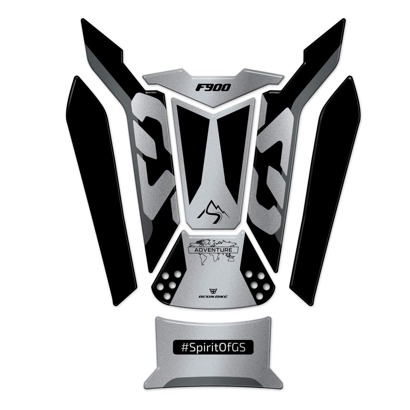 Resin Bike 3D Motorcycle Stickers - Tank Pad | BMW F 900 GS Adventure 2024>2026 RB-1000727300000 -   Pyramid Motorcycle Accessories