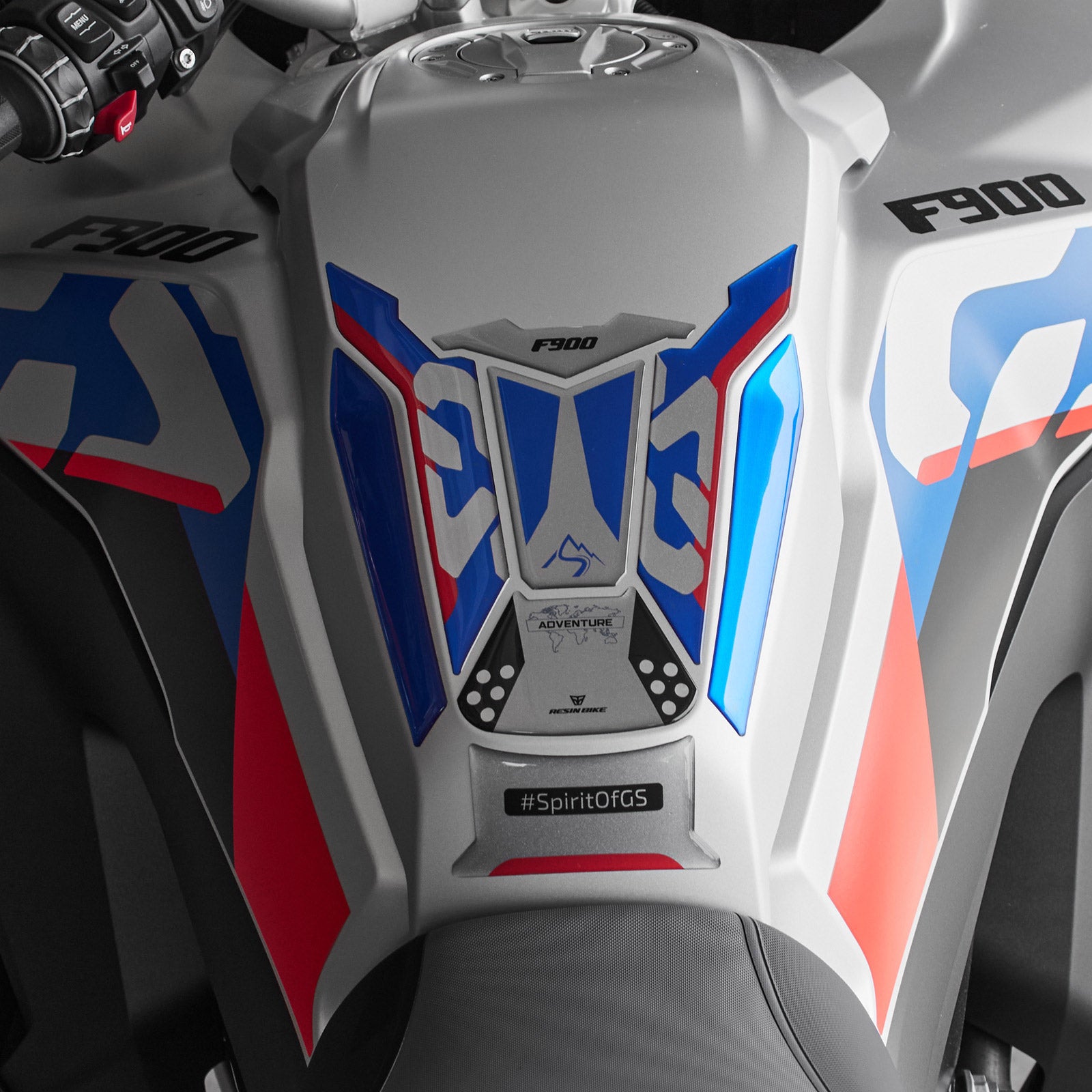 Resin Bike 3D Motorcycle Stickers - Tank Pad | BMW F 900 GS Adventure 2024>2026 RB-1000727200003 -   Pyramid Motorcycle Accessories