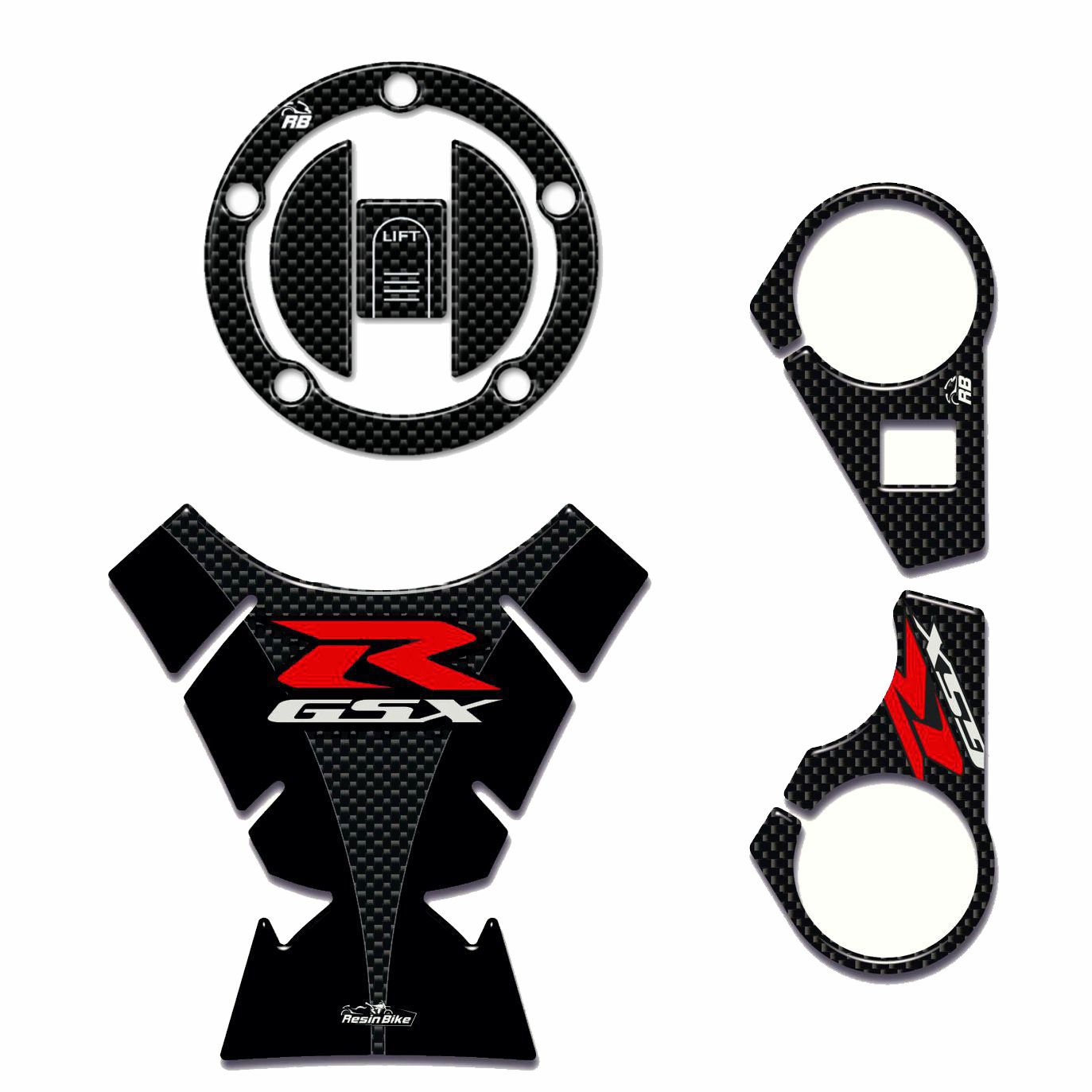 Resin Bike 3D Motorcycle Stickers - Top Yoke | Suzuki GSX-R 1000 2009>2016 -   Pyramid Motorcycle Accessories