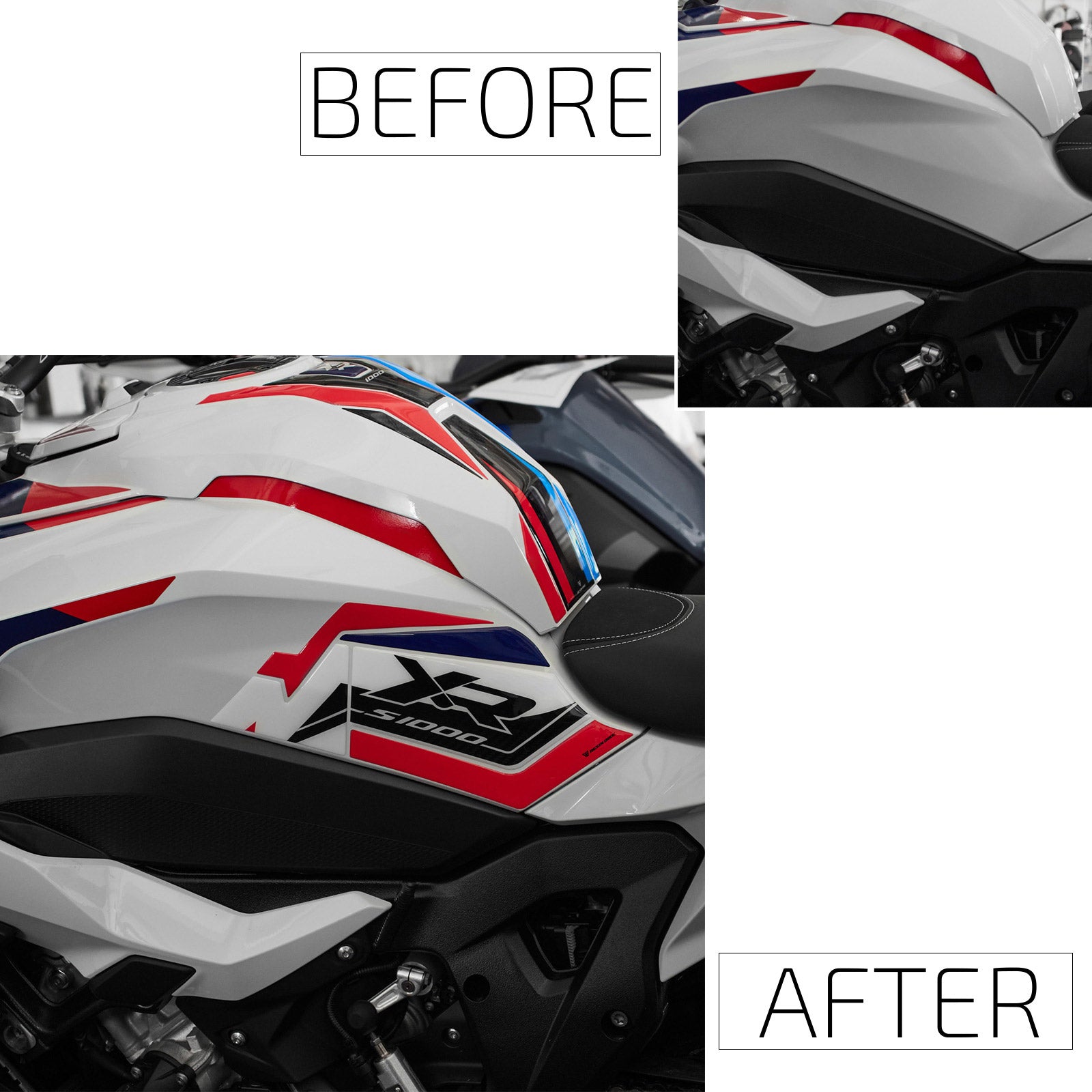 Resin Bike 3D Motorcycle Stickers - Tank Sides | BMW S 1000 XR 2020>2026 RB-1000726200004 -   Pyramid Motorcycle Accessories