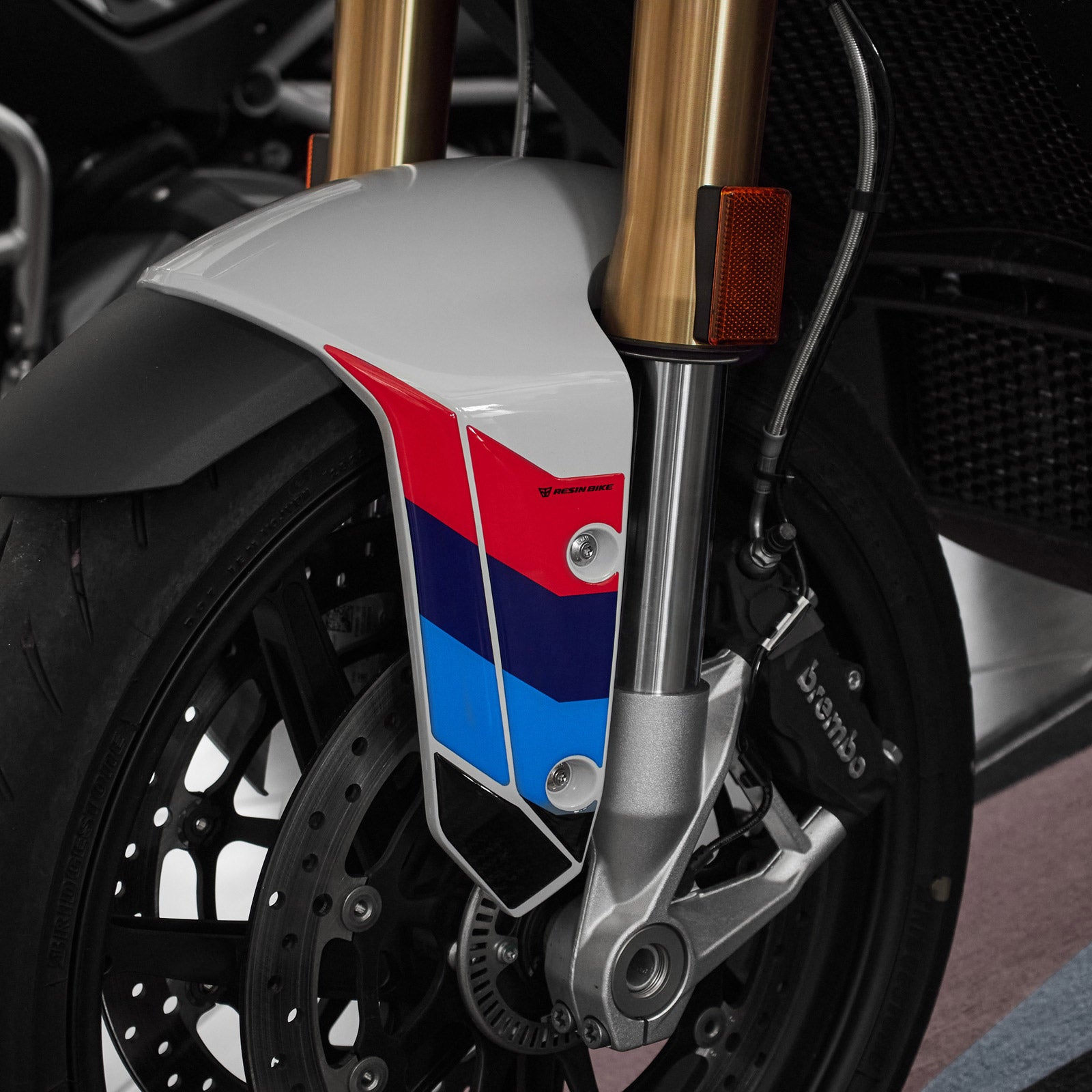 Resin Bike 3D Motorcycle Stickers - Front Fender Sides | BMW S 1000 XR 2020>2025 -   Pyramid Motorcycle Accessories