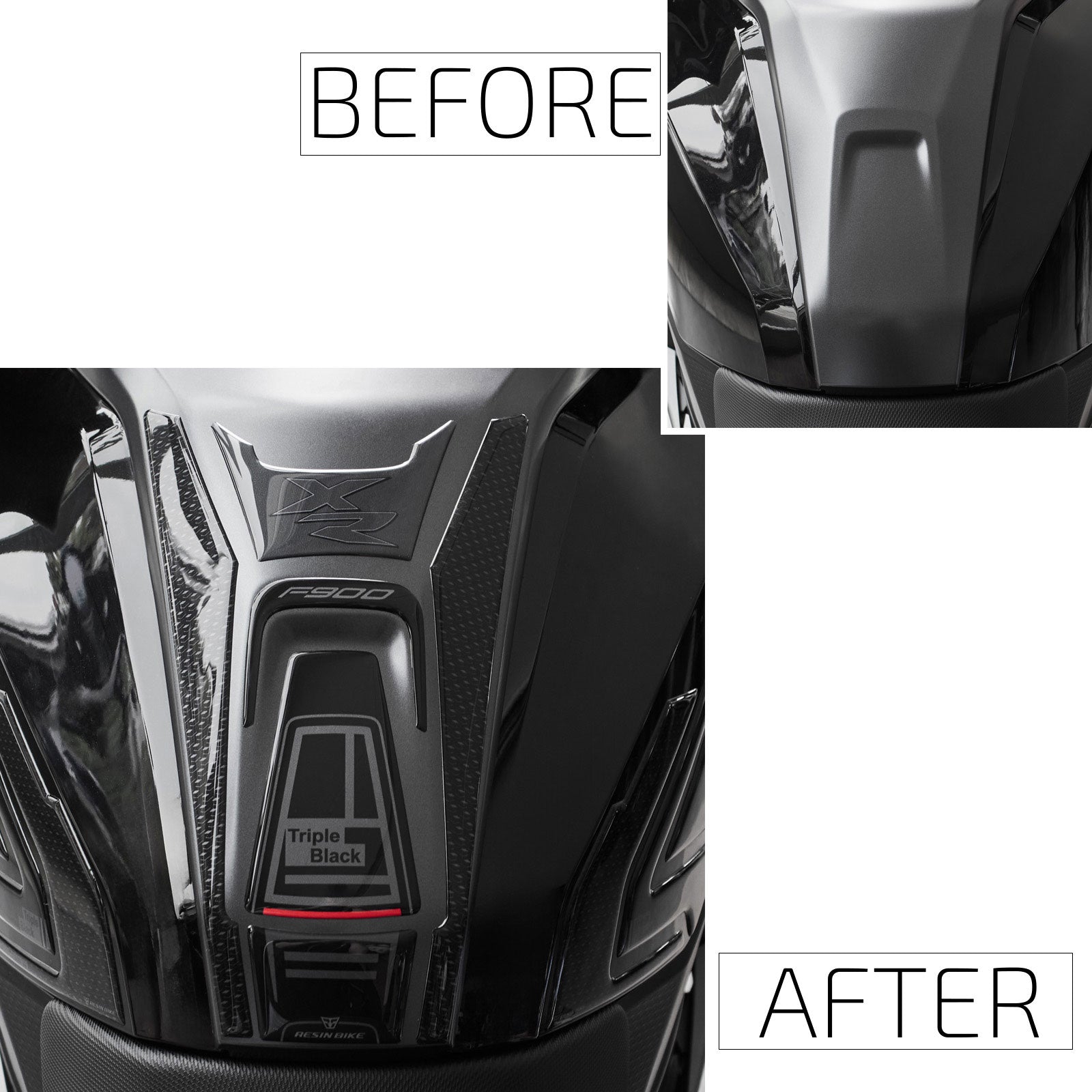 Resin Bike 3D Motorcycle Stickers - Tank Pad | BMW F 900 XR 2020>2026 RB-1000727700008 -   Pyramid Motorcycle Accessories