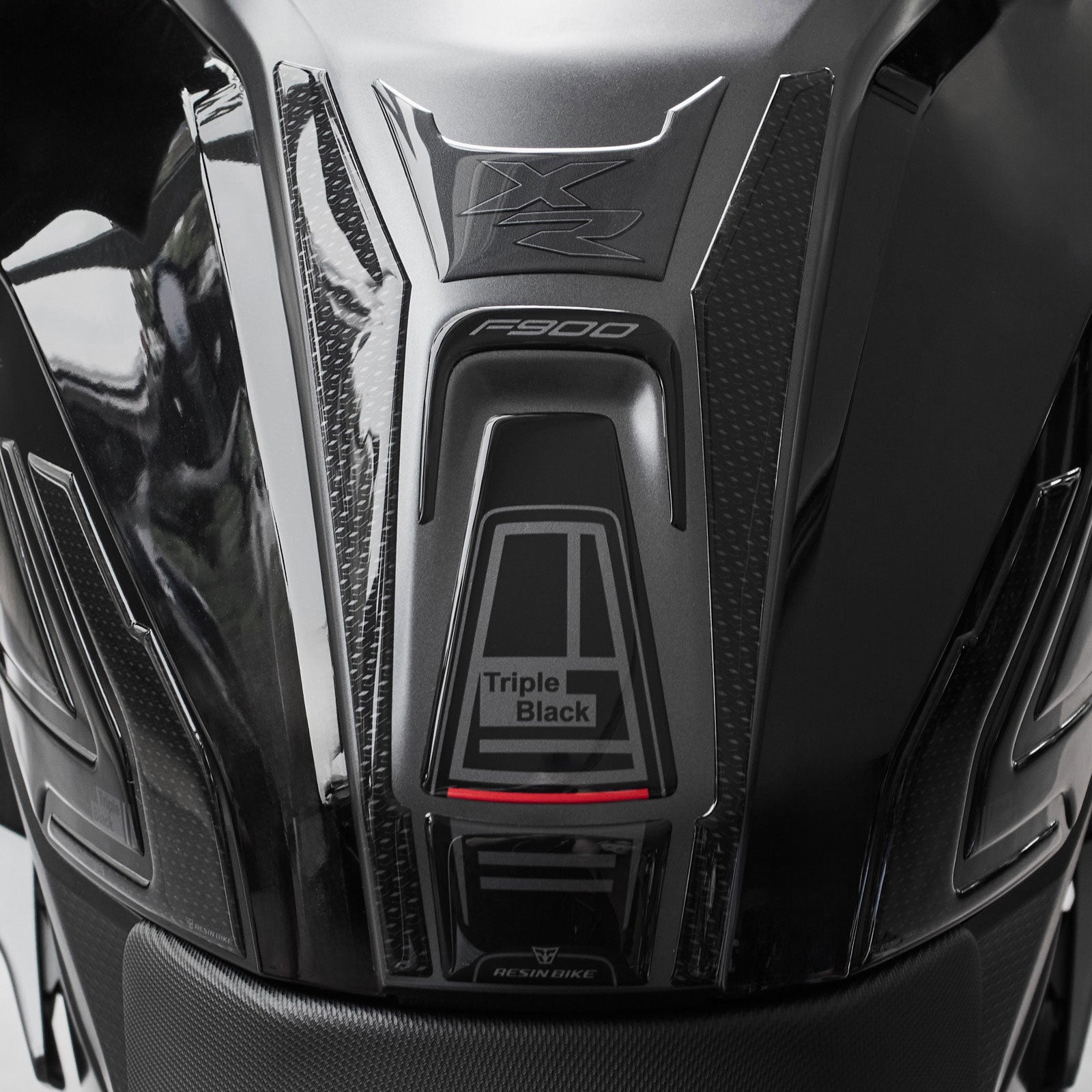 Resin Bike 3D Motorcycle Stickers - Basic Kit | BMW F 900 XR 2020>2026 Triple Black -   Pyramid Motorcycle Accessories