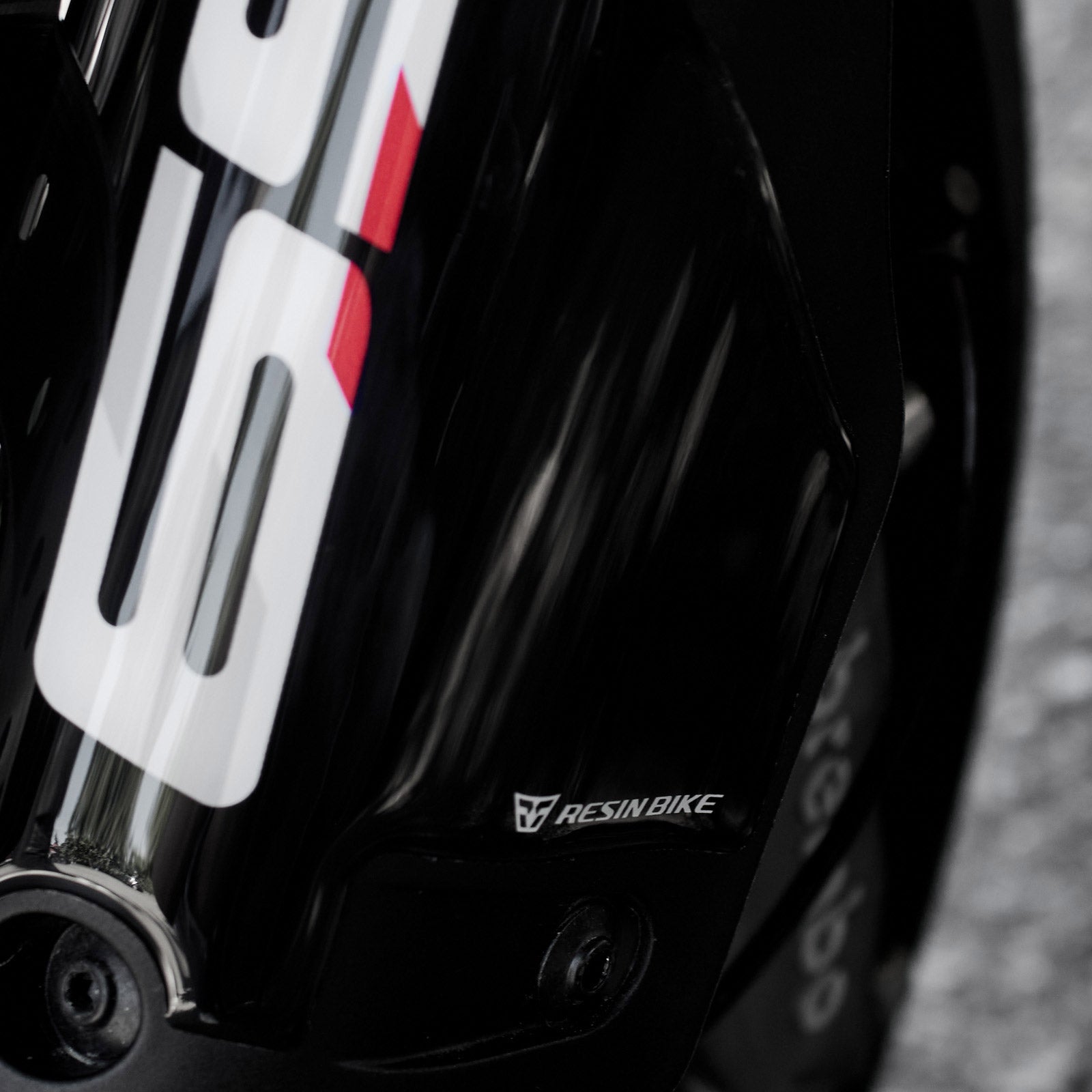 Resin Bike 3D Motorcycle Stickers - Front Fender | Ducati Hypermotard 698 Mono 2024>2026 RB-1000725700000 -   Pyramid Motorcycle Accessories