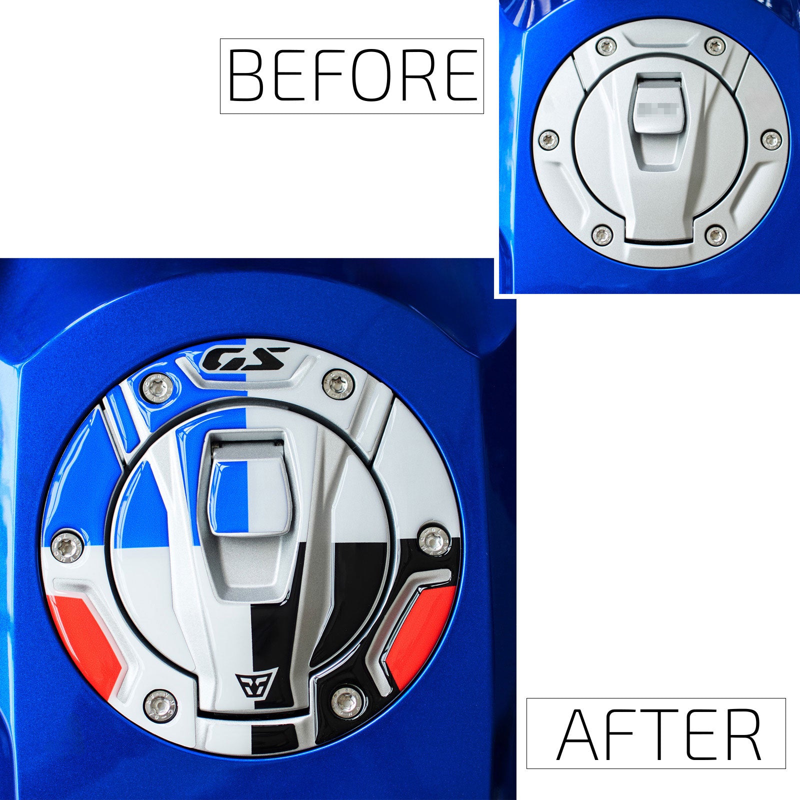 Resin Bike 3D Motorcycle Stickers - Fuel Cap | BMW F 900 XR 2020>2026 RB-1000727600001 -   Pyramid Motorcycle Accessories