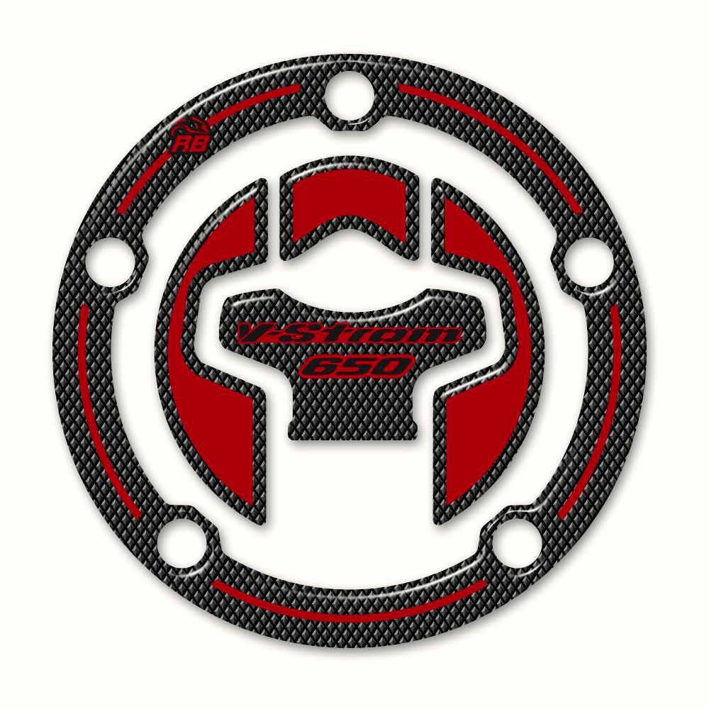 Resin Bike 3D Motorcycle Stickers - Fuel Cap | Suzuki V-Strom 650 2017>2023 RB-B8002E05 -   Pyramid Motorcycle Accessories