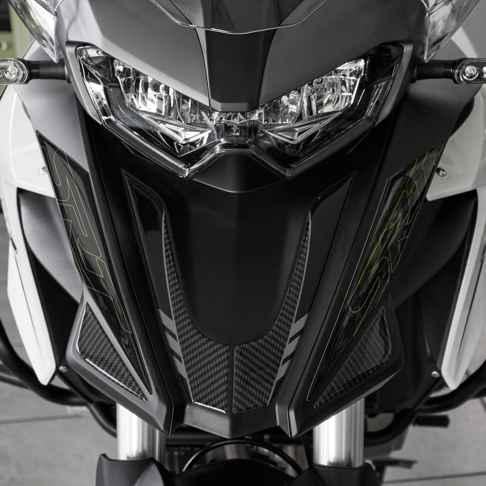 Resin Bike 3D Motorcycle Stickers - Beak | QJMotor SRT 700 X 2024>2025 -   Pyramid Motorcycle Accessories