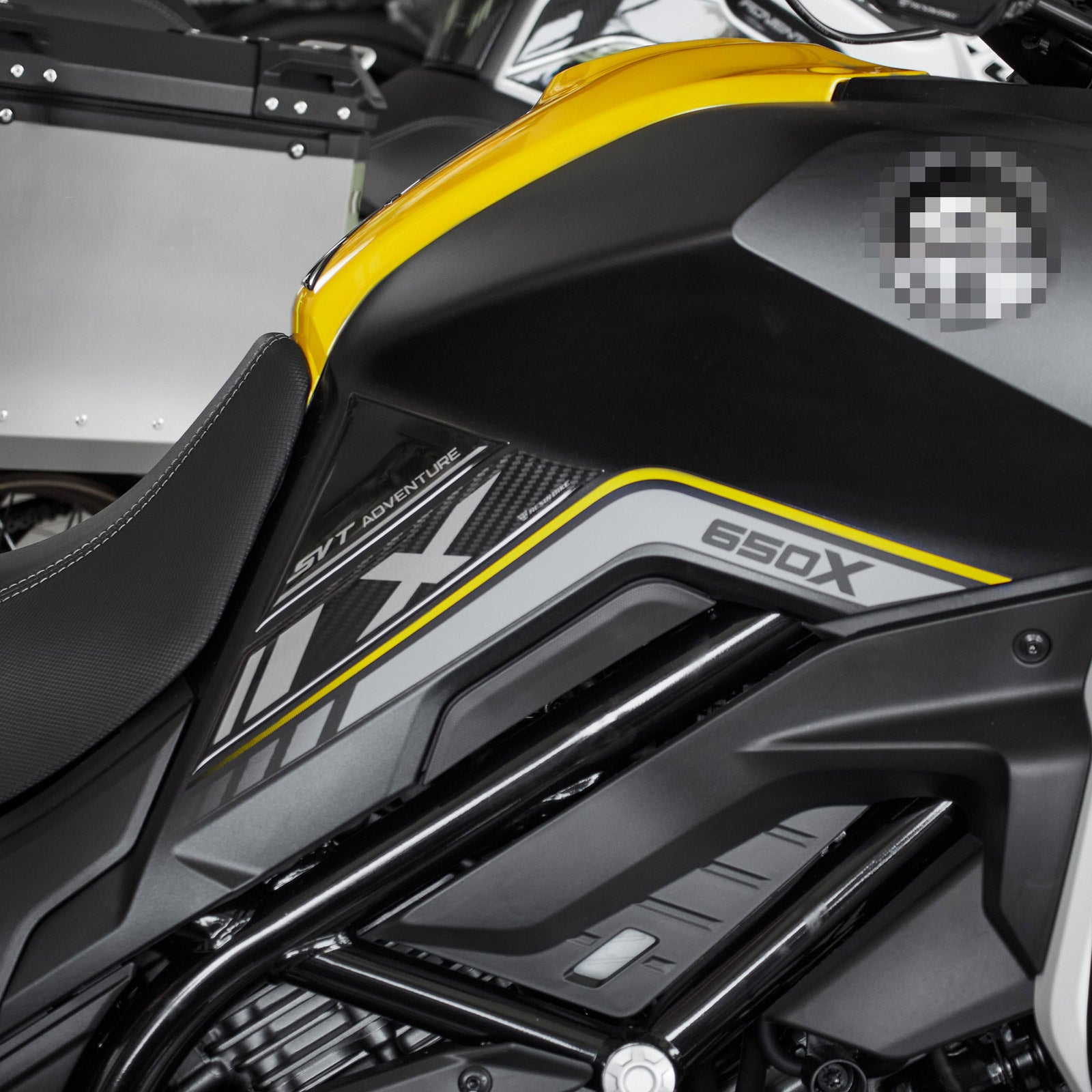 Resin Bike 3D Motorcycle Stickers - Tank Sides | QJMotor SVT 650 X 2024>Current -   Pyramid Motorcycle Accessories