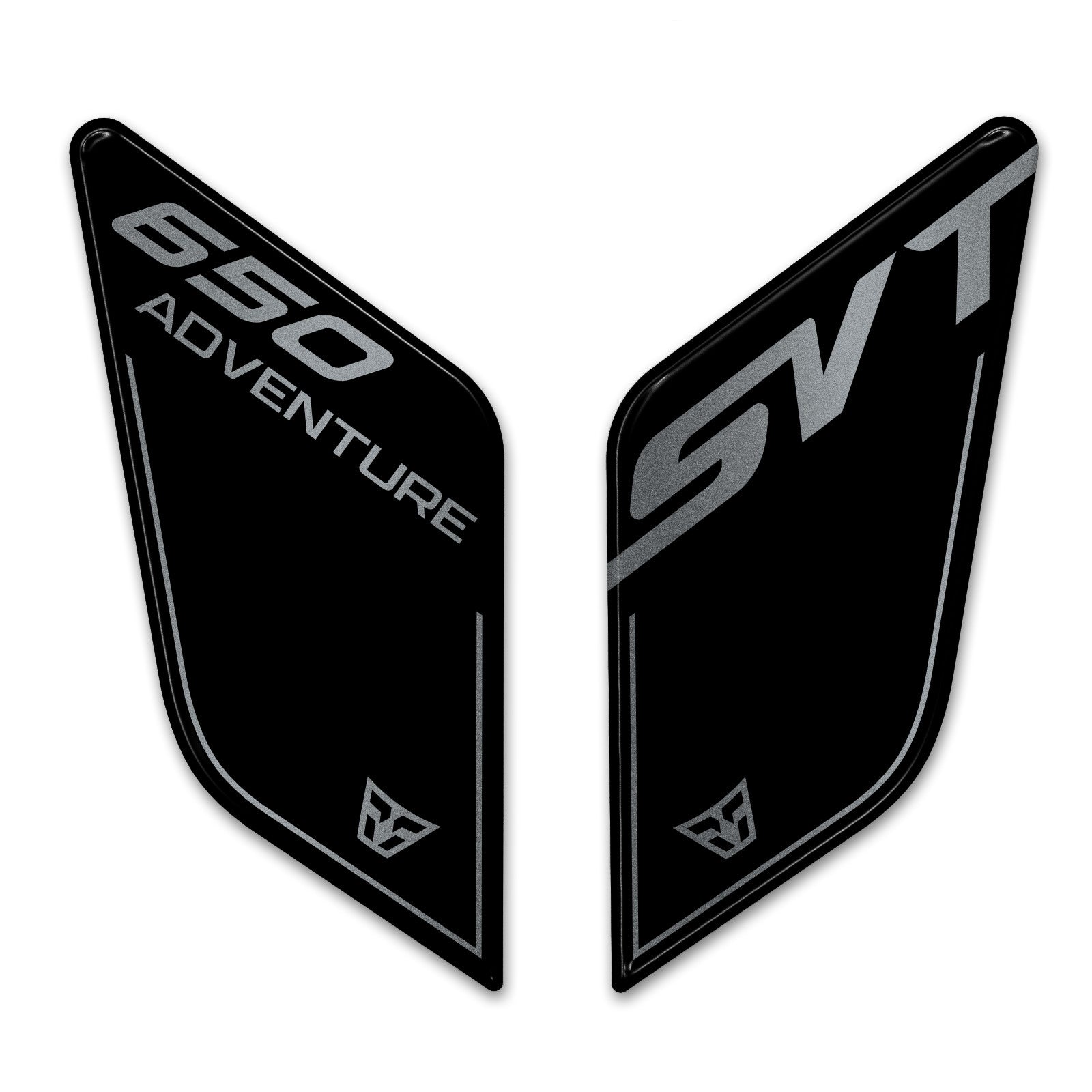 Resin Bike 3D Motorcycle Stickers - Heel Pads | QJMotor SVT 650 X 2024>Current -   Pyramid Motorcycle Accessories