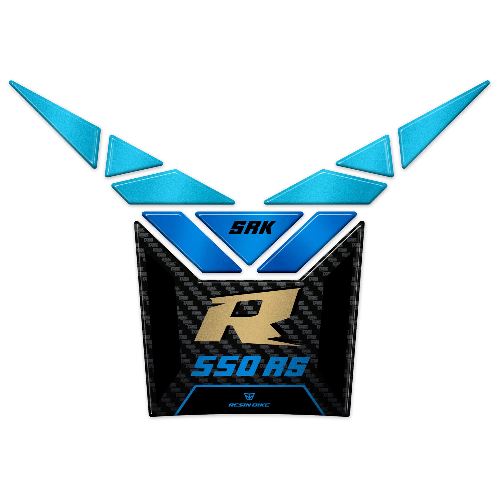 Resin Bike 3D Motorcycle Stickers - Tank Pad | QJMotor SRK 550 RS 2024>2025 RB-1000734700008 -   Pyramid Motorcycle Accessories