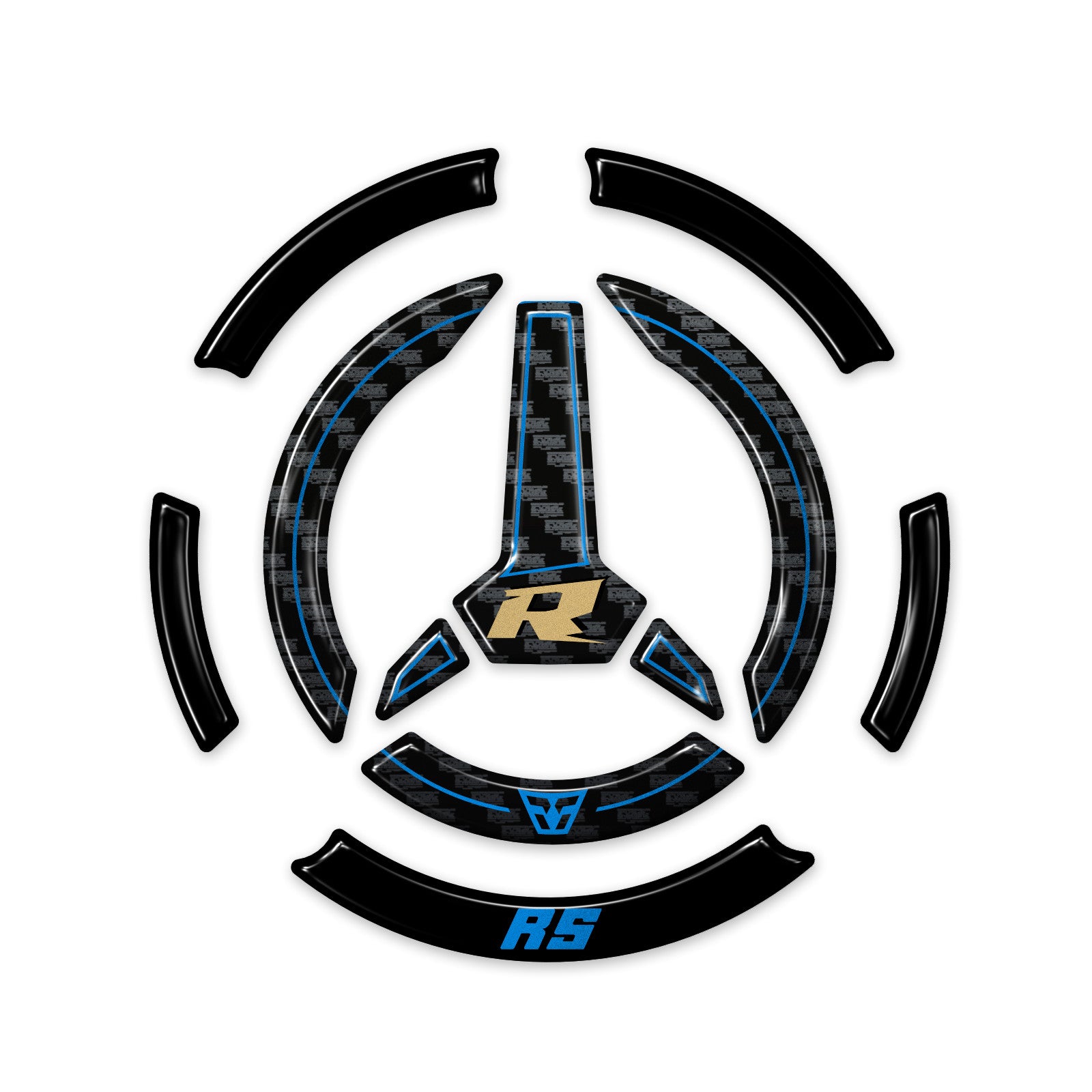 Resin Bike 3D Motorcycle Stickers - Fuel Cap | QJMotor SRK 550 RS 2024>2025 RB-1000734800005 -   Pyramid Motorcycle Accessories