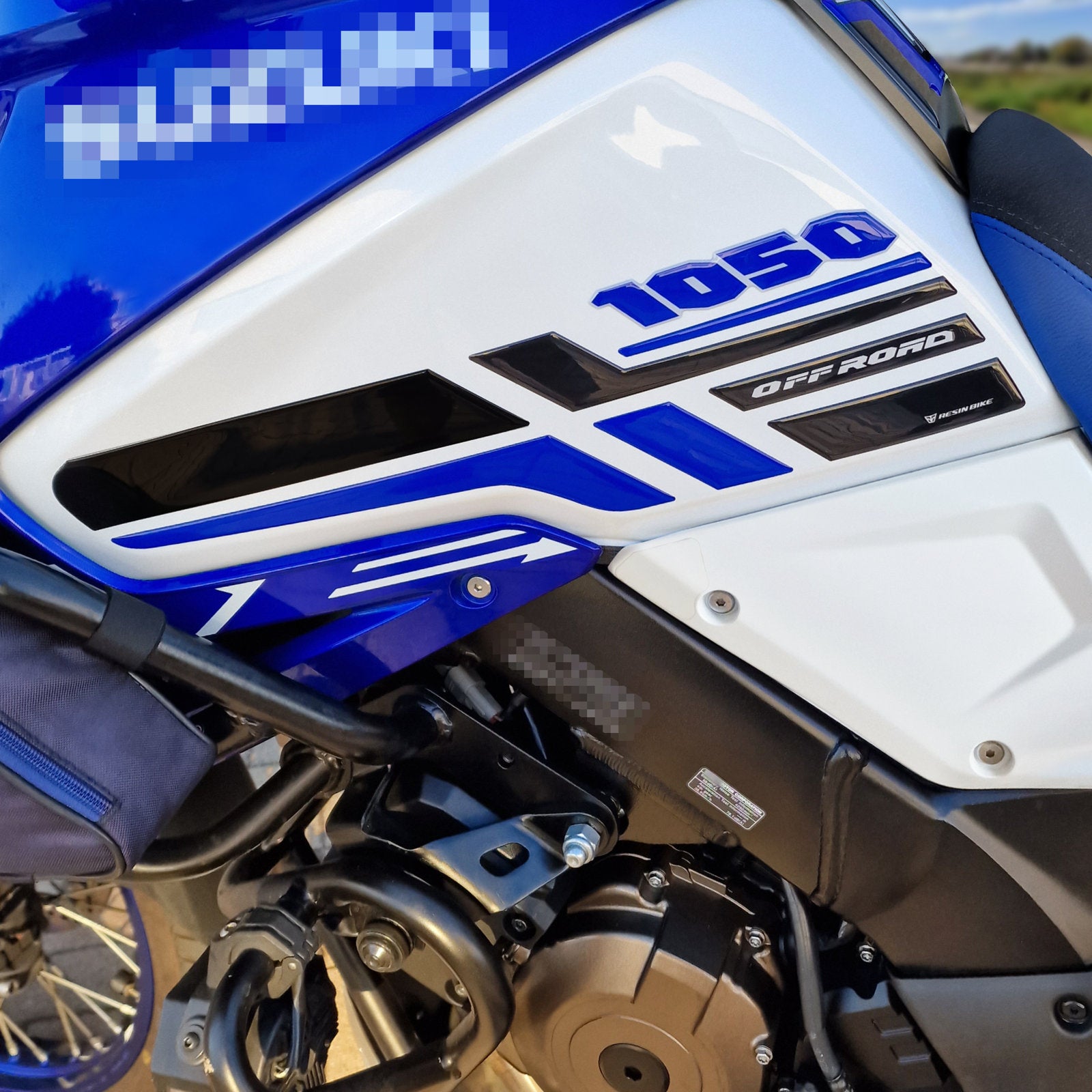 Resin Bike 3D Motorcycle Stickers - Tank Sides | Suzuki V-Strom 1050DE 2023>2024 -   Pyramid Motorcycle Accessories