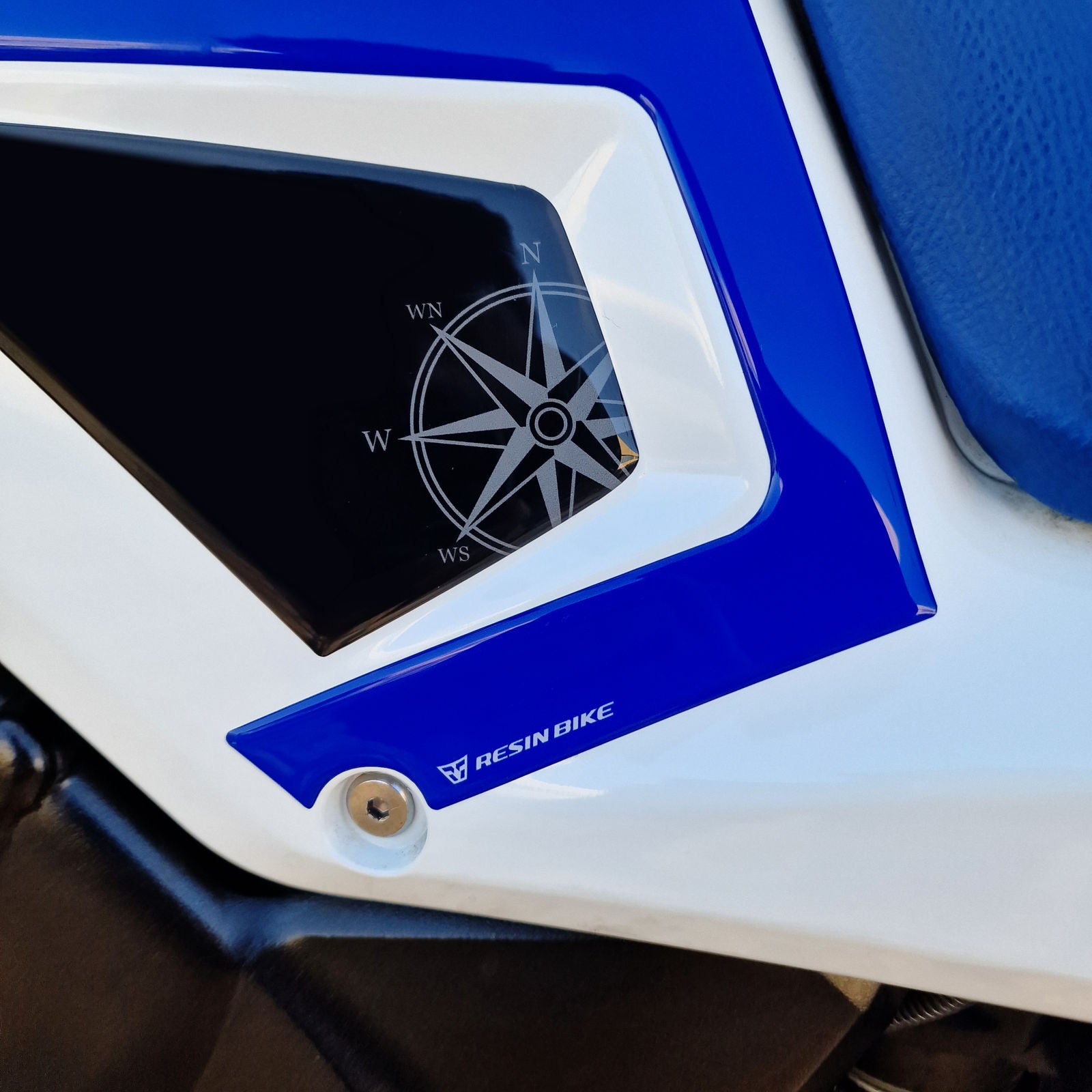 Resin Bike 3D Motorcycle Stickers - Underseat | Suzuki V-Strom 1050DE 2023>2024 -   Pyramid Motorcycle Accessories