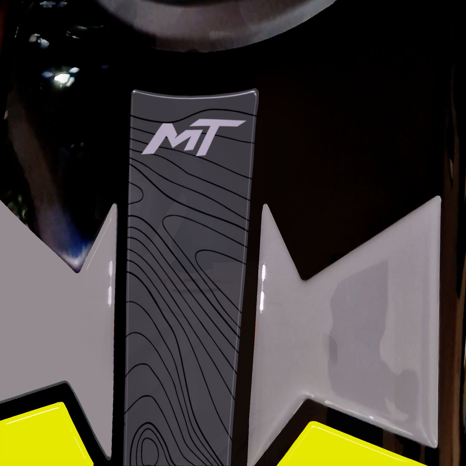 Resin Bike 3D Motorcycle Stickers - Tank Pad | CFMoto 450 MT 2023>2026 RB-1000736500002 -   Pyramid Motorcycle Accessories
