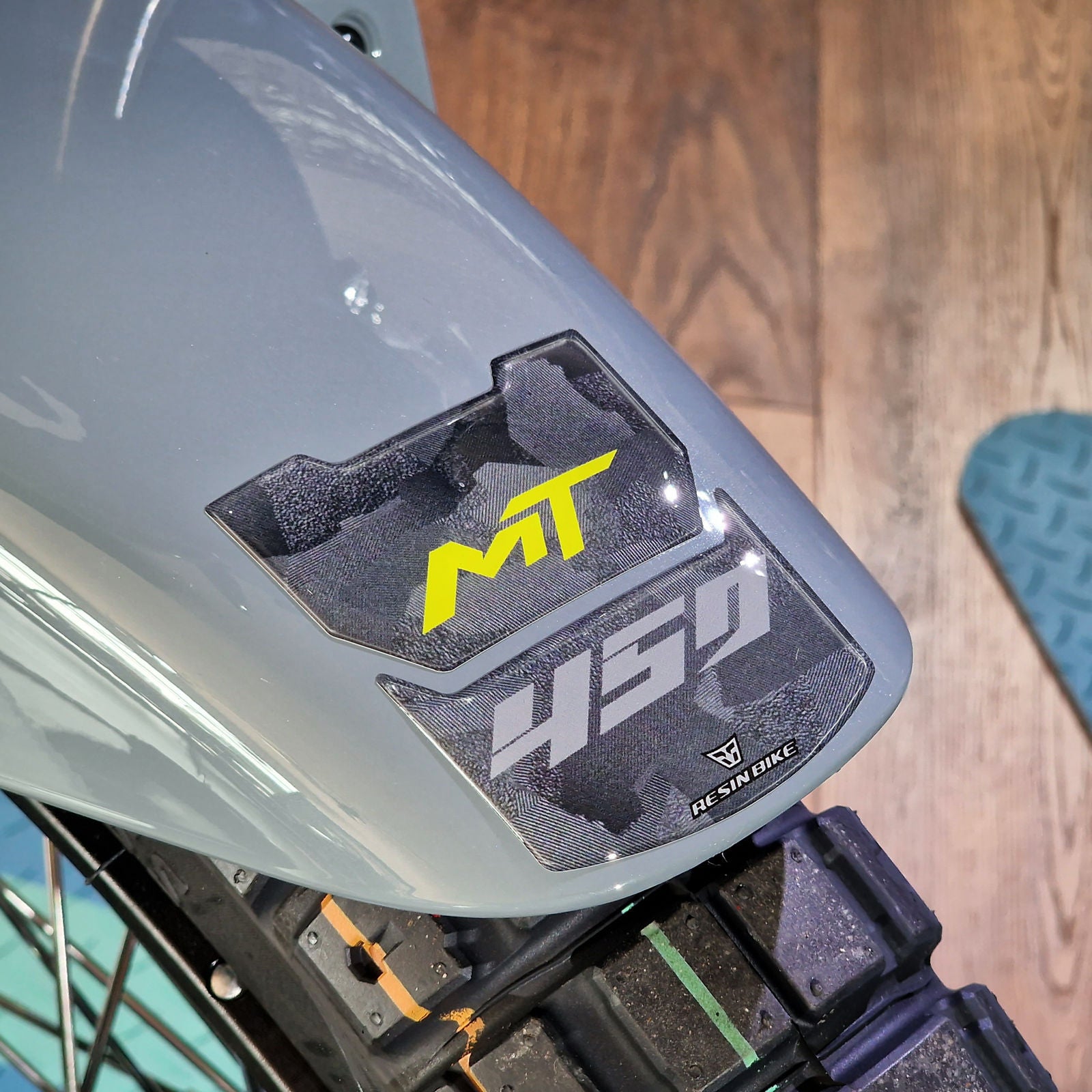 Resin Bike 3D Motorcycle Stickers - Footboard | CFMoto 450MT 2023>2026 RB-1000736800003 -   Pyramid Motorcycle Accessories