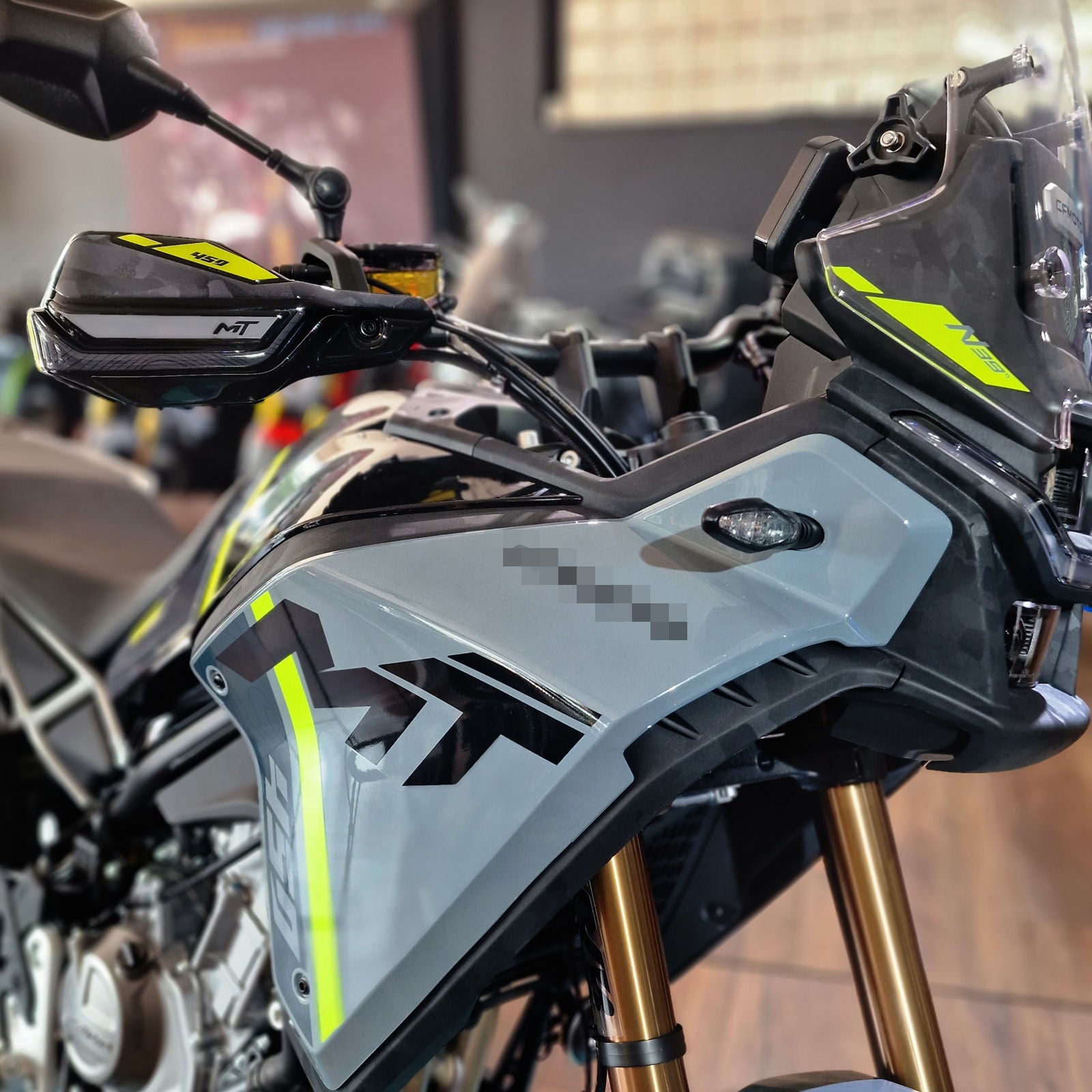 Resin Bike 3D Motorcycle Stickers - Handguards | CFMoto 450MT 2023>2026 RB-1000736900000 -   Pyramid Motorcycle Accessories