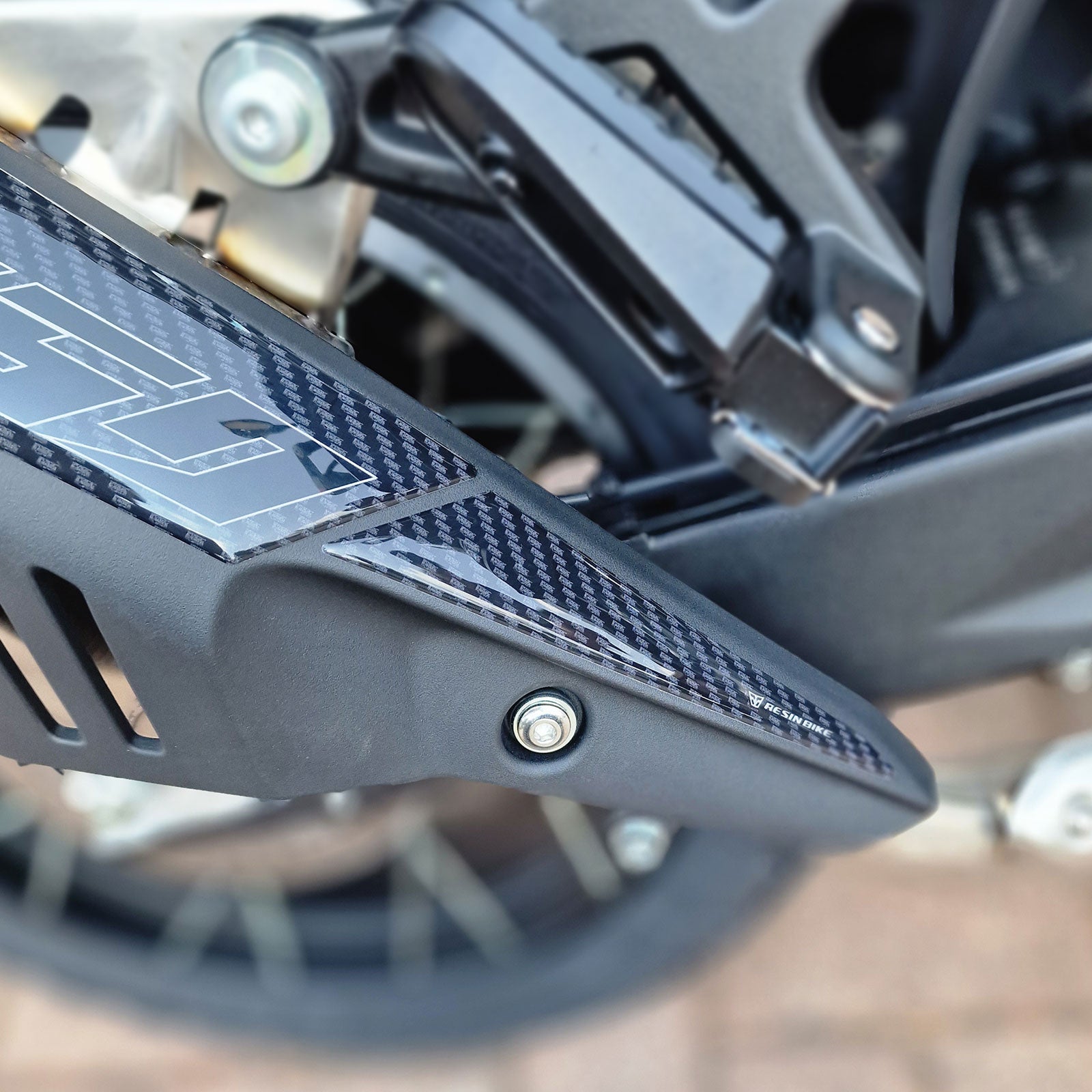 Resin Bike 3D Motorcycle Stickers - Engine Kit | CFMoto 450MT 2023>2026 -   Pyramid Motorcycle Accessories
