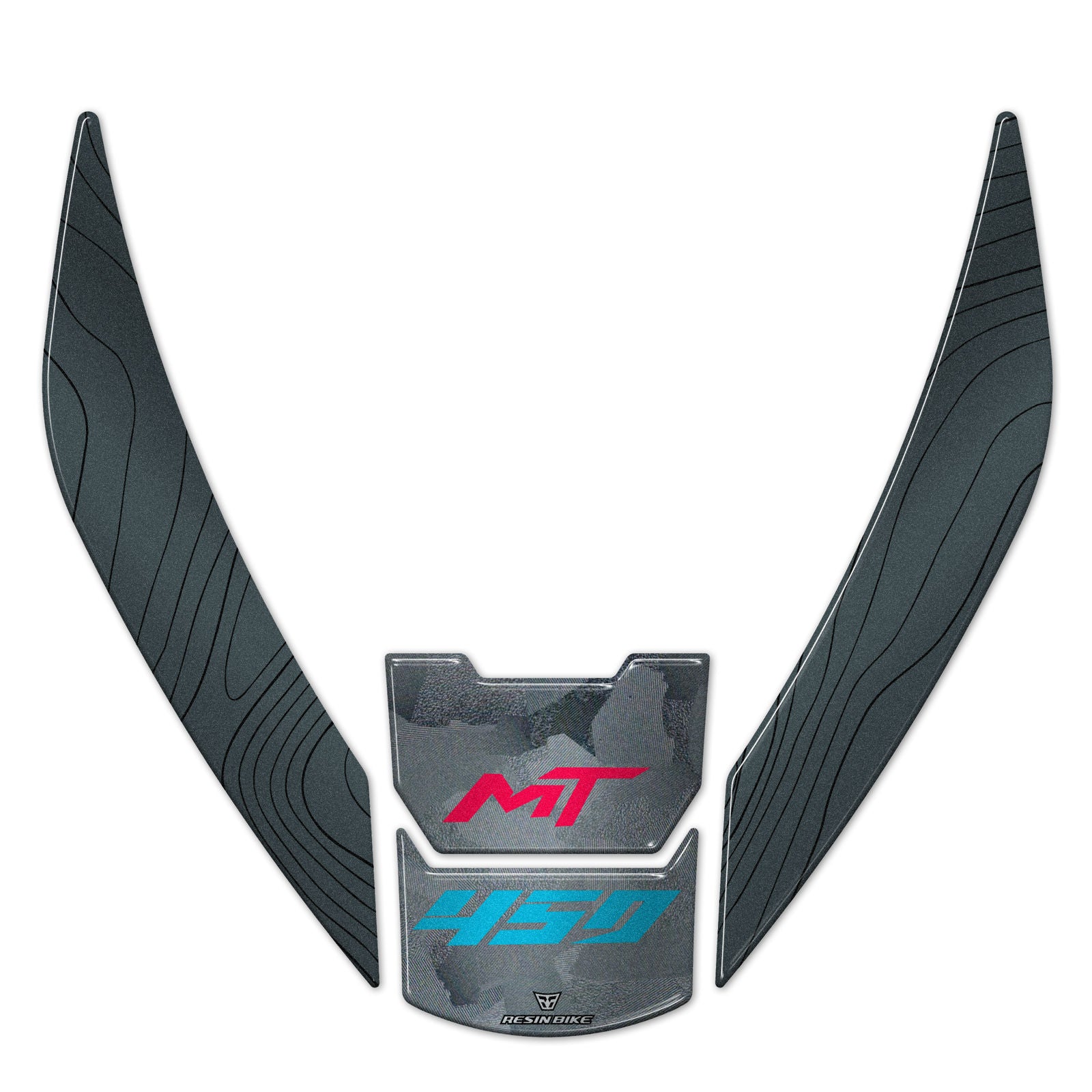 Resin Bike 3D Motorcycle Stickers - Footboard | CFMoto 450MT 2023>2026 RB-1000737800002 -   Pyramid Motorcycle Accessories