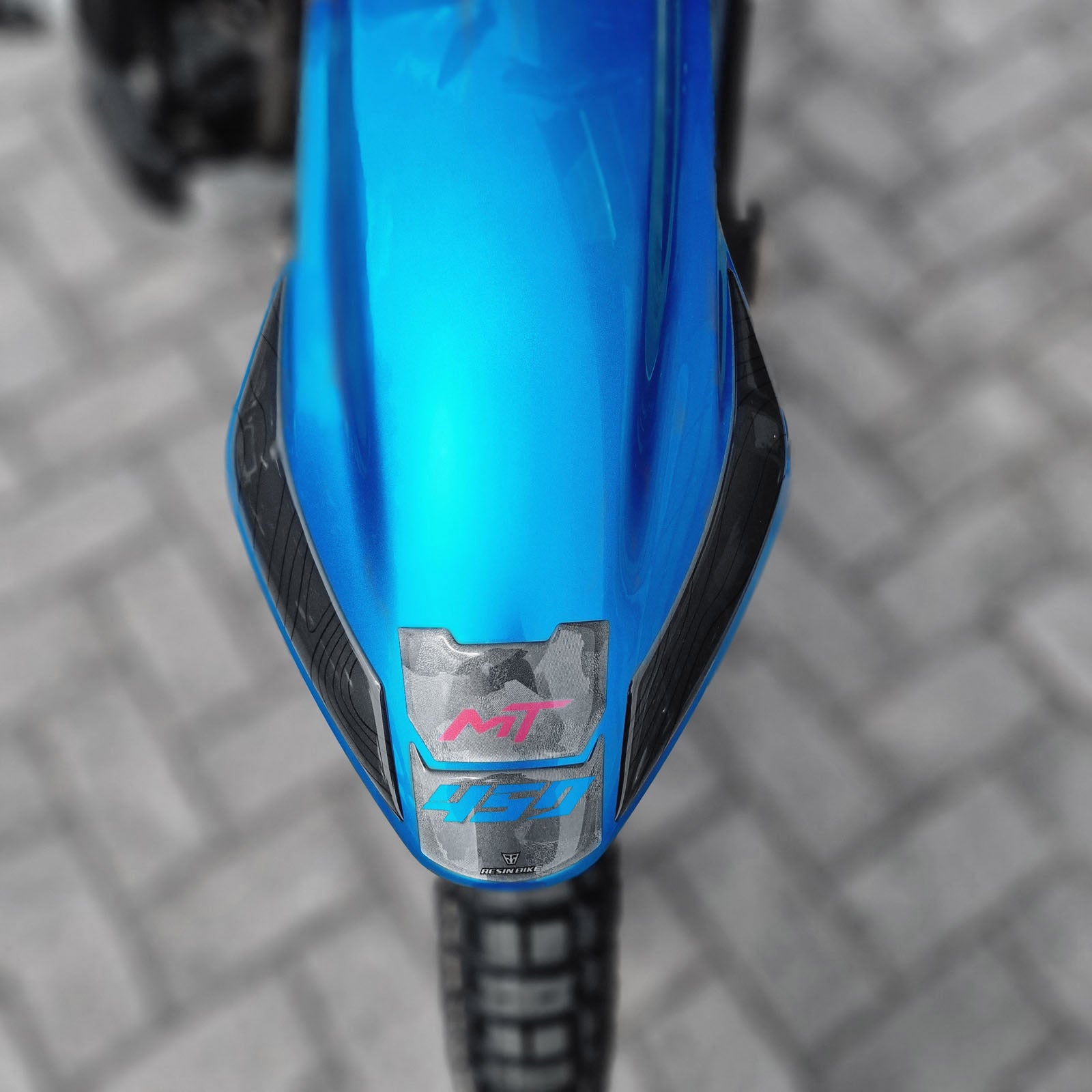 Resin Bike 3D Motorcycle Stickers - Footboard | CFMoto 450MT 2023>2026 RB-1000737800002 -   Pyramid Motorcycle Accessories